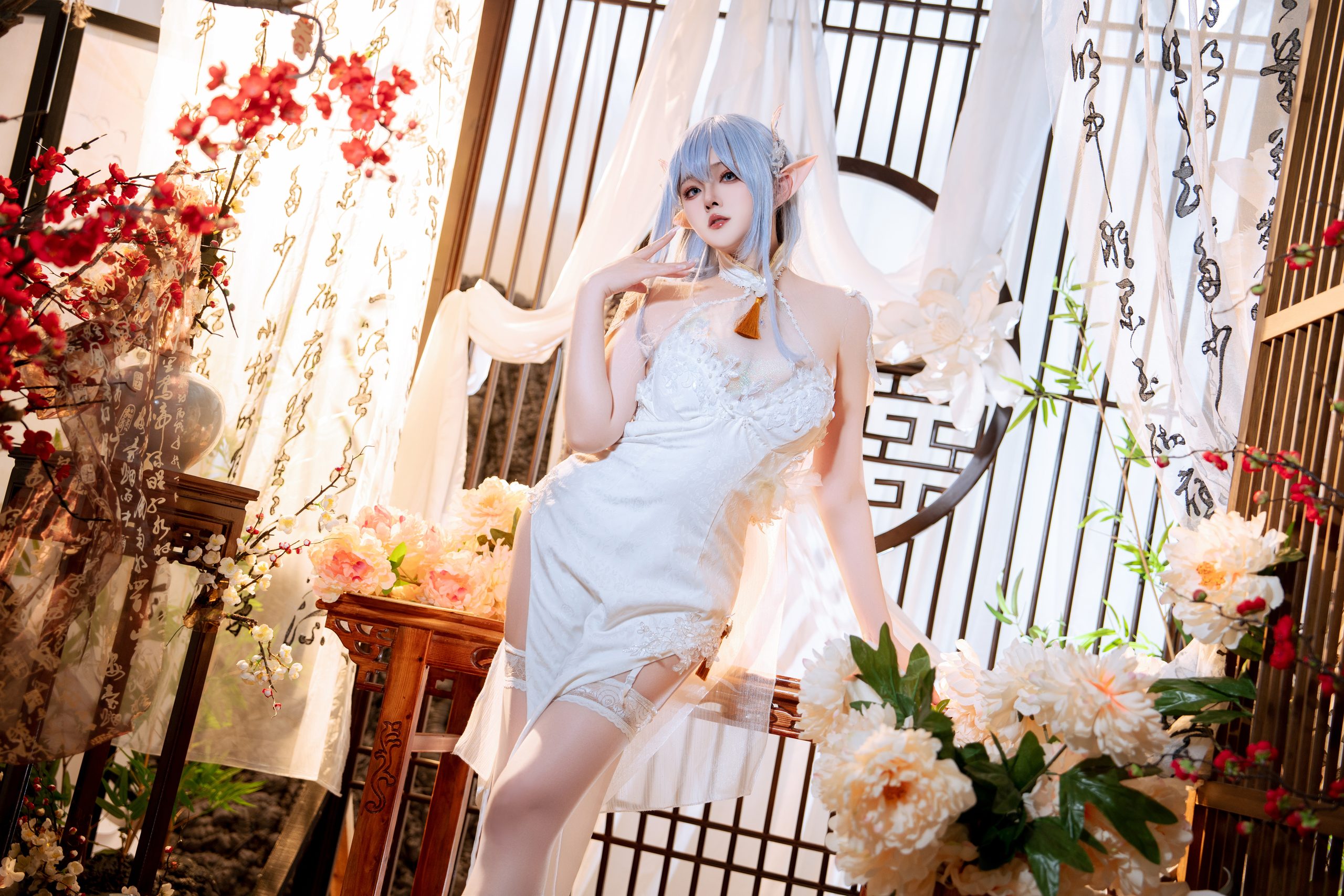《碧蓝航线》阿尔比恩旗袍：Natsuko夏夏子 - 第45张写真大图