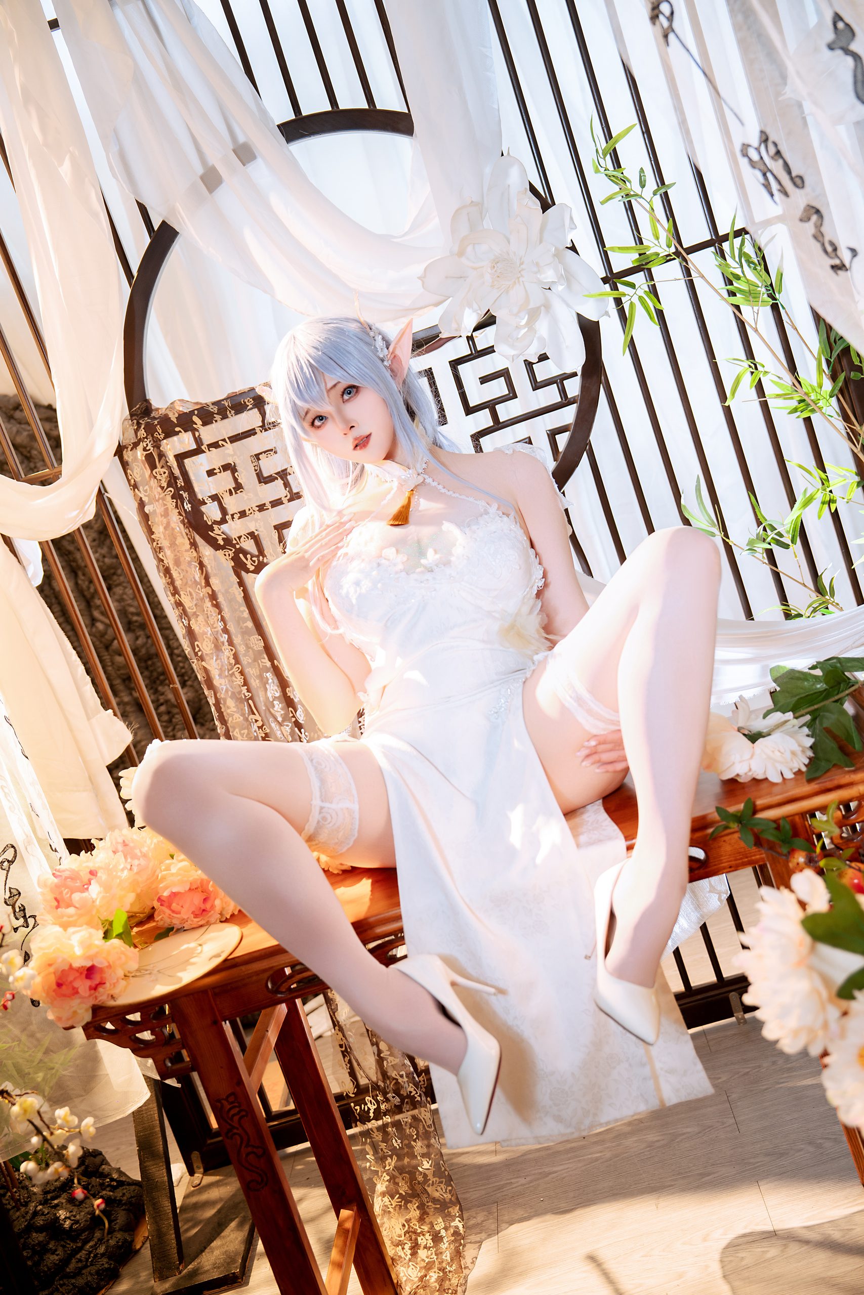 《碧蓝航线》阿尔比恩旗袍：Natsuko夏夏子 - 第50张写真大图