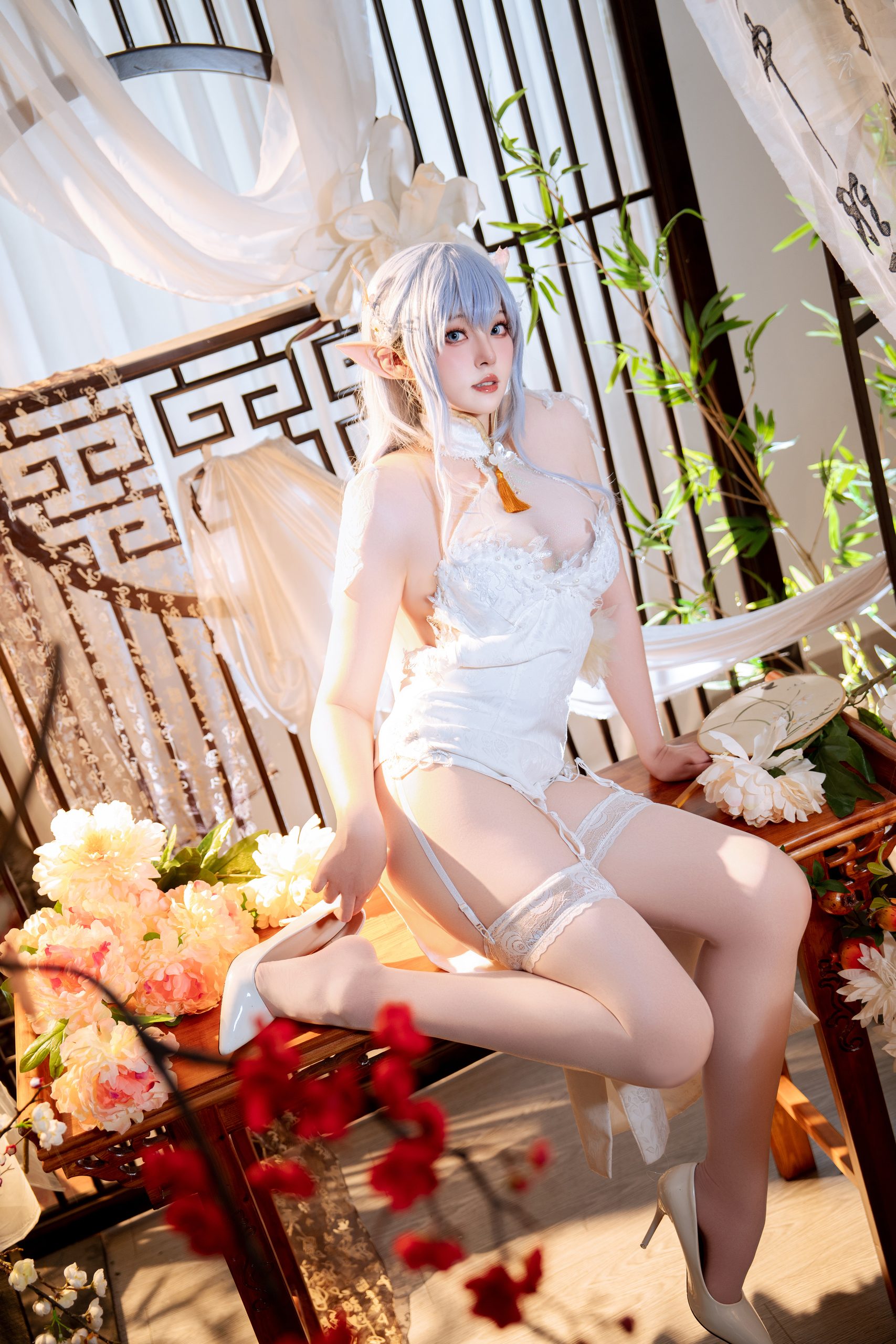 《碧蓝航线》阿尔比恩旗袍：Natsuko夏夏子 - 第52张写真大图