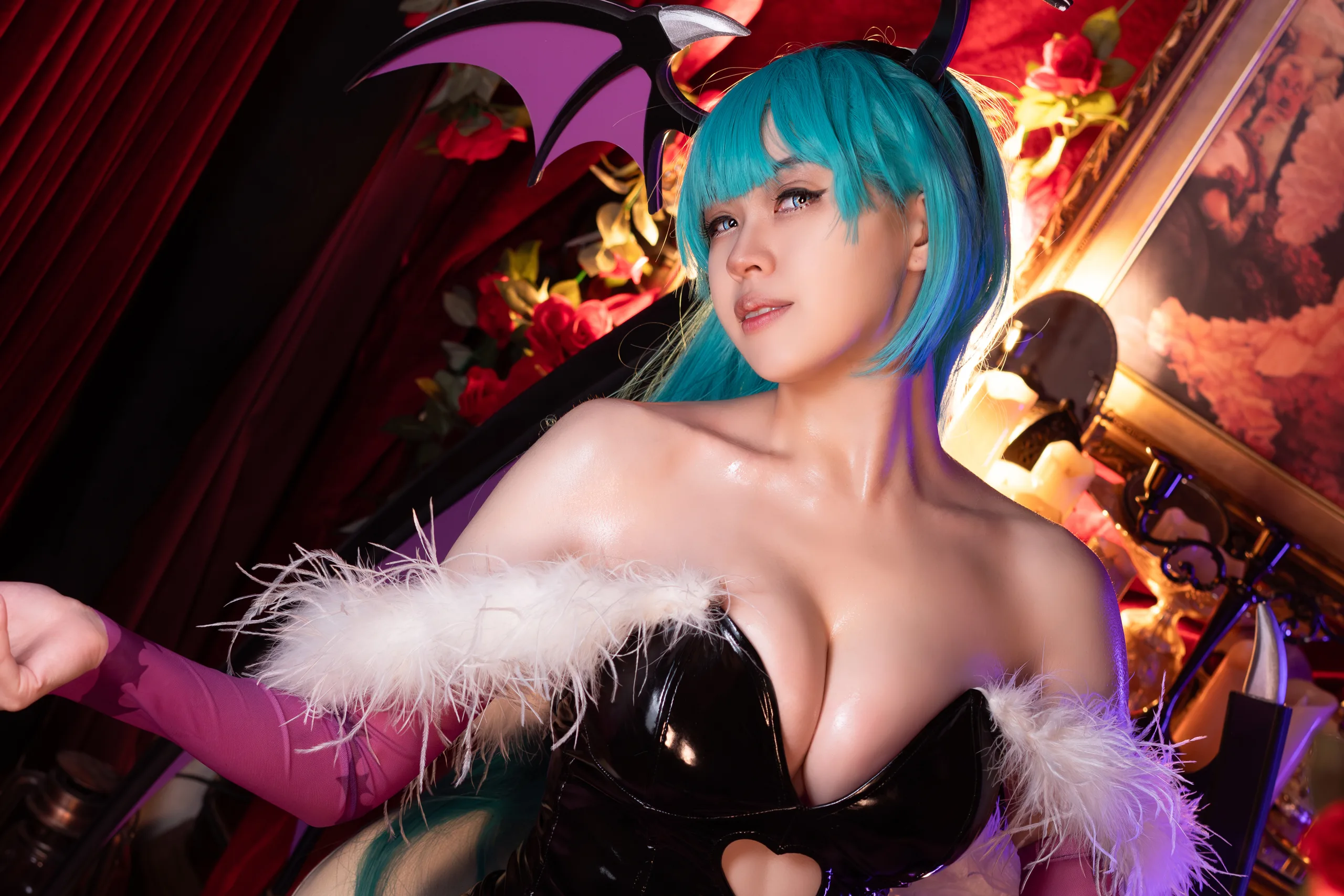 Hatori Sama(奈奈紀) Morrigan Darkstalkers 39P - 第14张写真大图