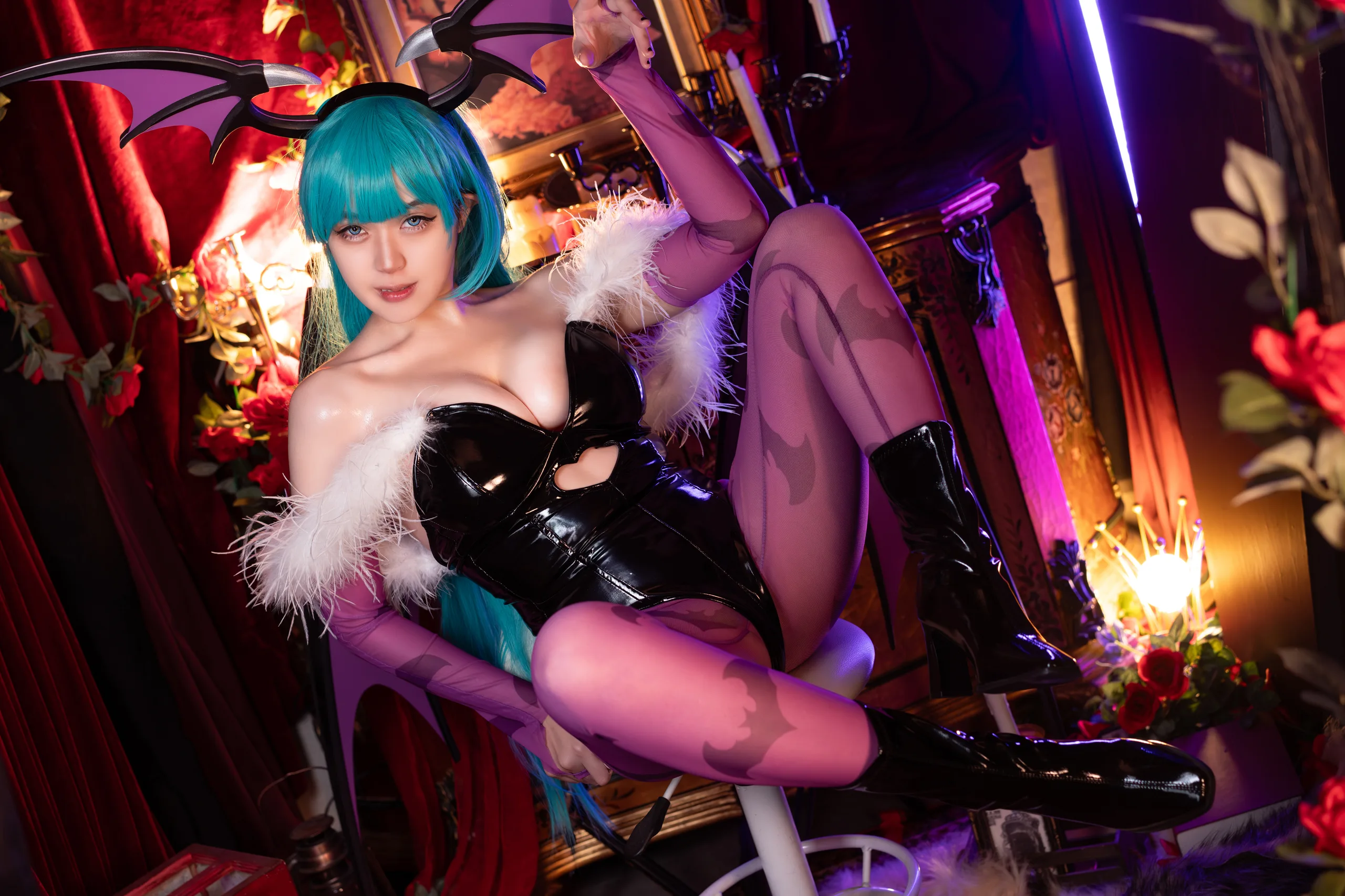Hatori Sama(奈奈紀) Morrigan Darkstalkers 39P - 第15张写真大图