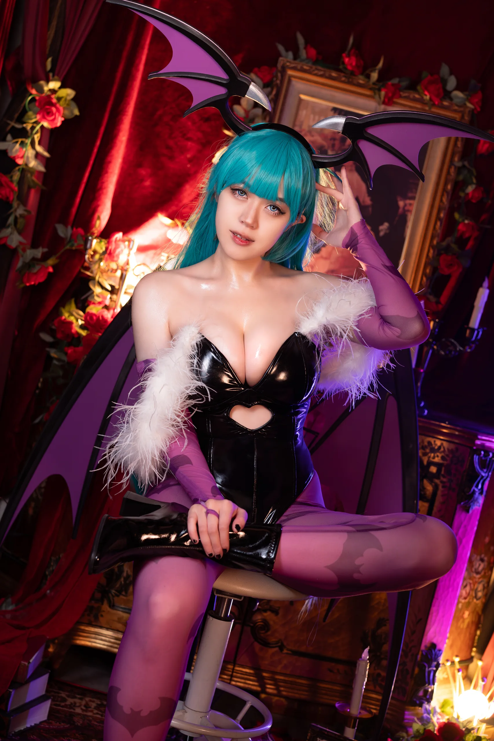 Hatori Sama(奈奈紀) Morrigan Darkstalkers 39P - 第17张写真大图