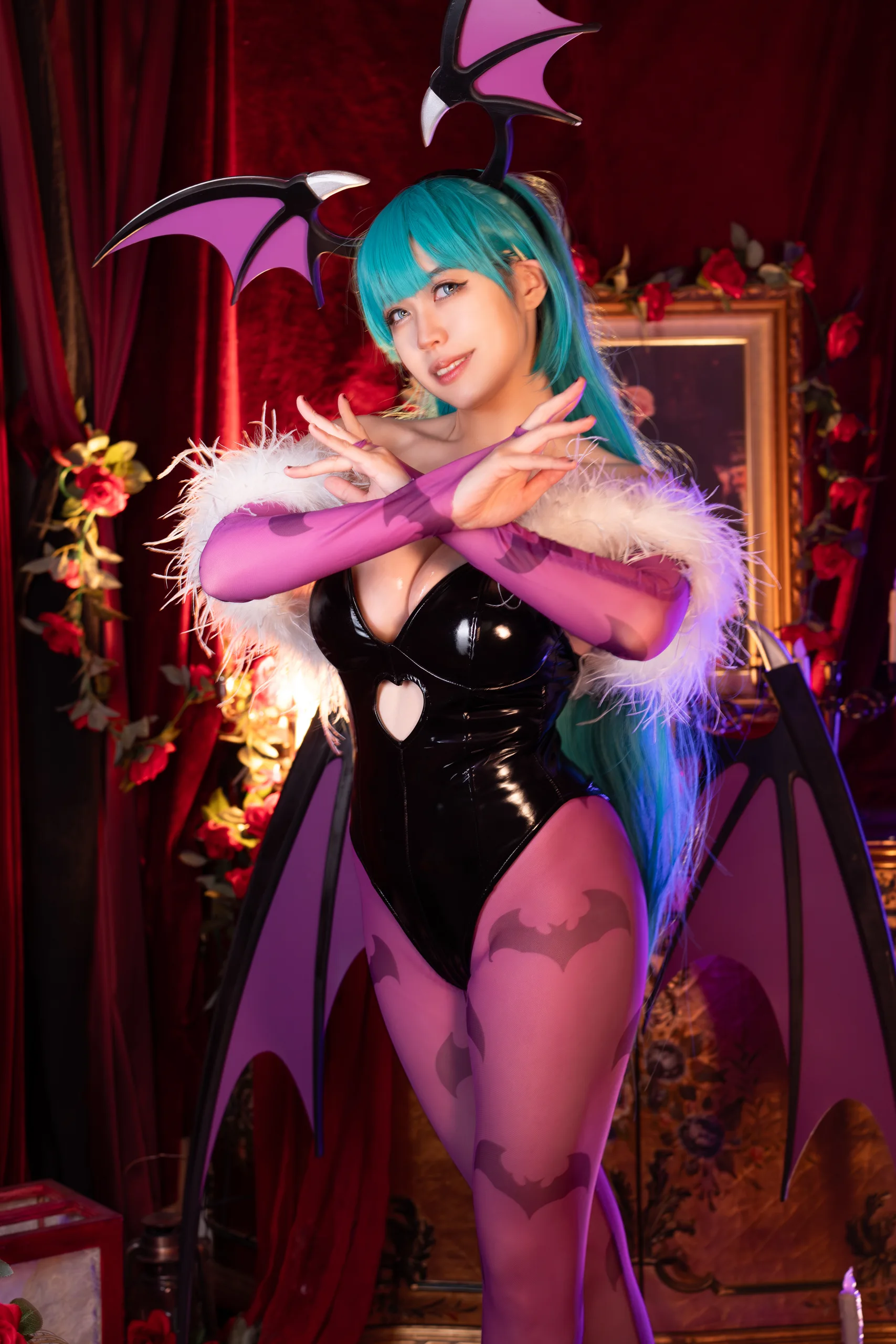 Hatori Sama(奈奈紀) Morrigan Darkstalkers 39P - 第2张写真大图