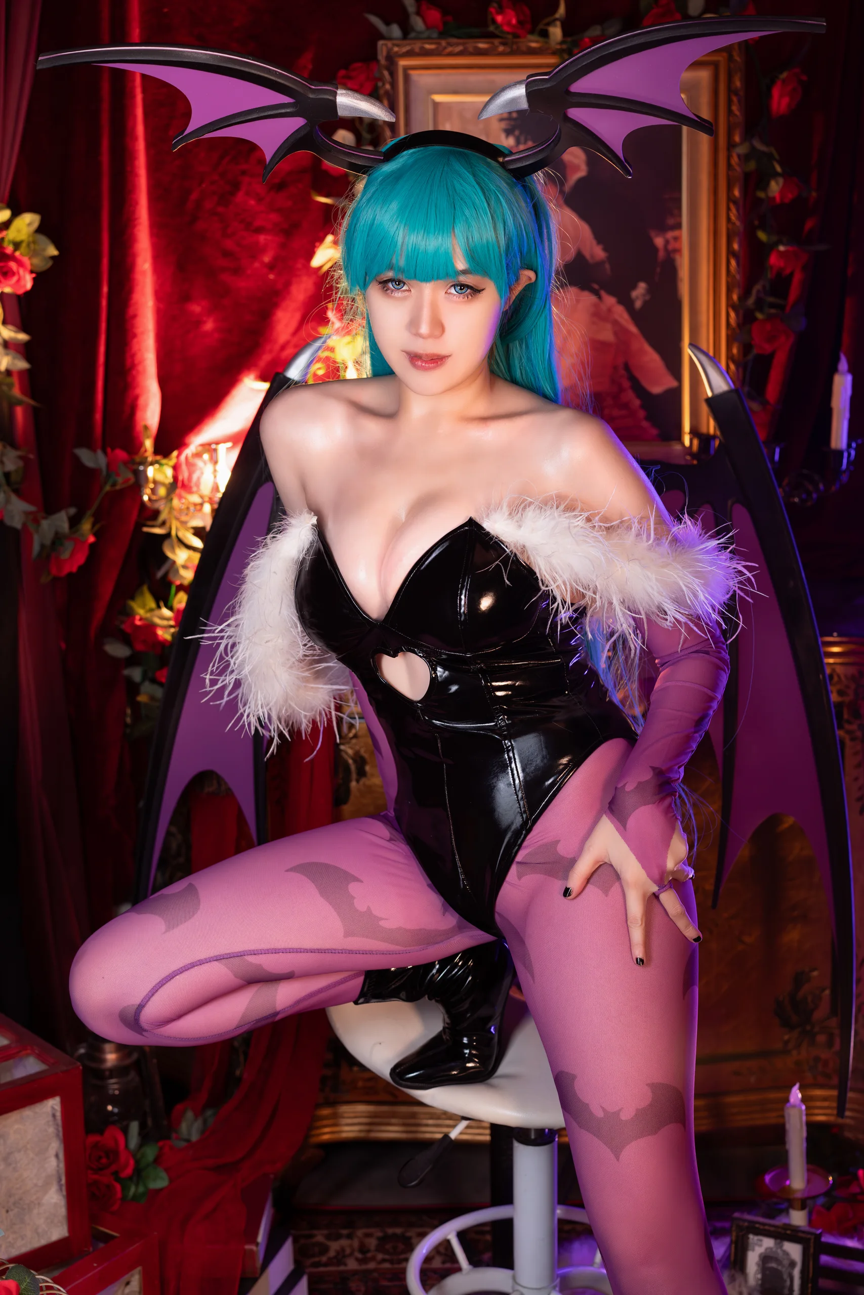 Hatori Sama(奈奈紀) Morrigan Darkstalkers 39P - 第23张写真大图
