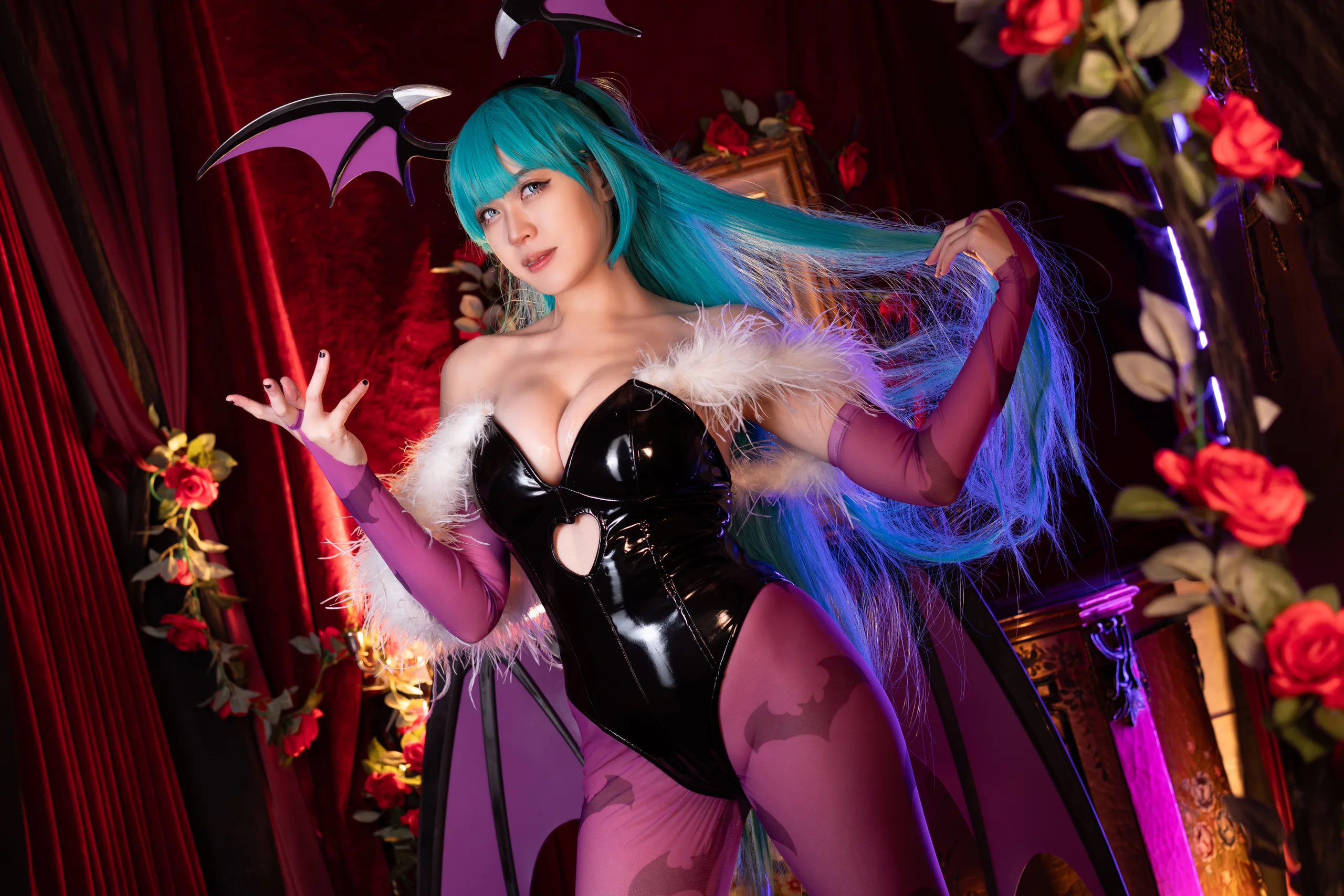 Hatori Sama(奈奈紀) Morrigan Darkstalkers 39P - 第4张写真大图