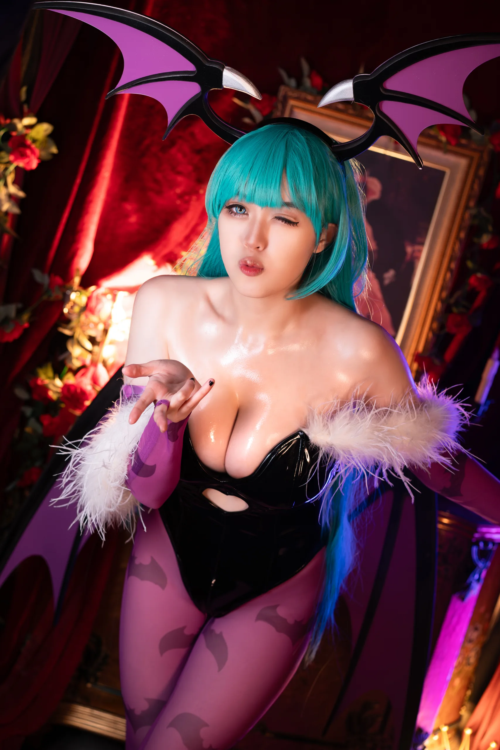 Hatori Sama(奈奈紀) Morrigan Darkstalkers 39P - 第6张写真大图