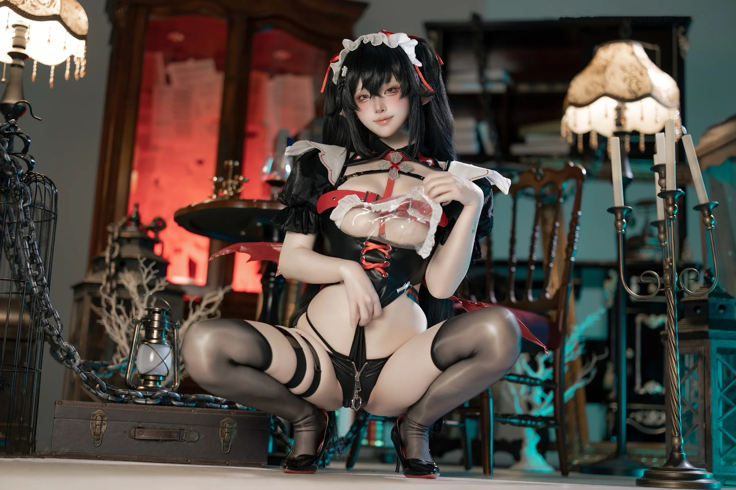 屿鱼 扎娜 恶魔女仆同人 61P - 第52张写真大图