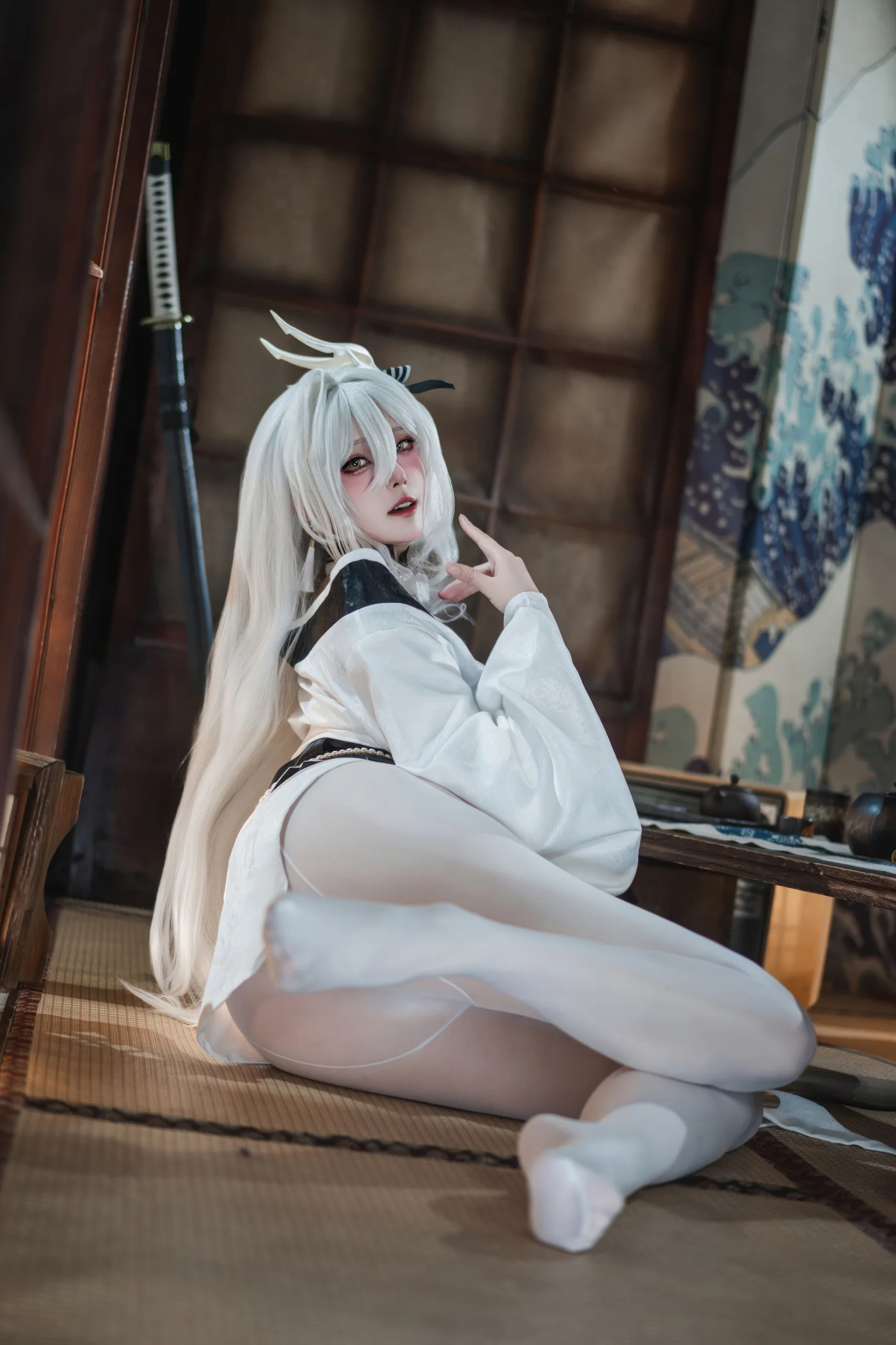 Natsuko夏夏子 碧蓝航线 白凤和服 87P - 第16张写真大图