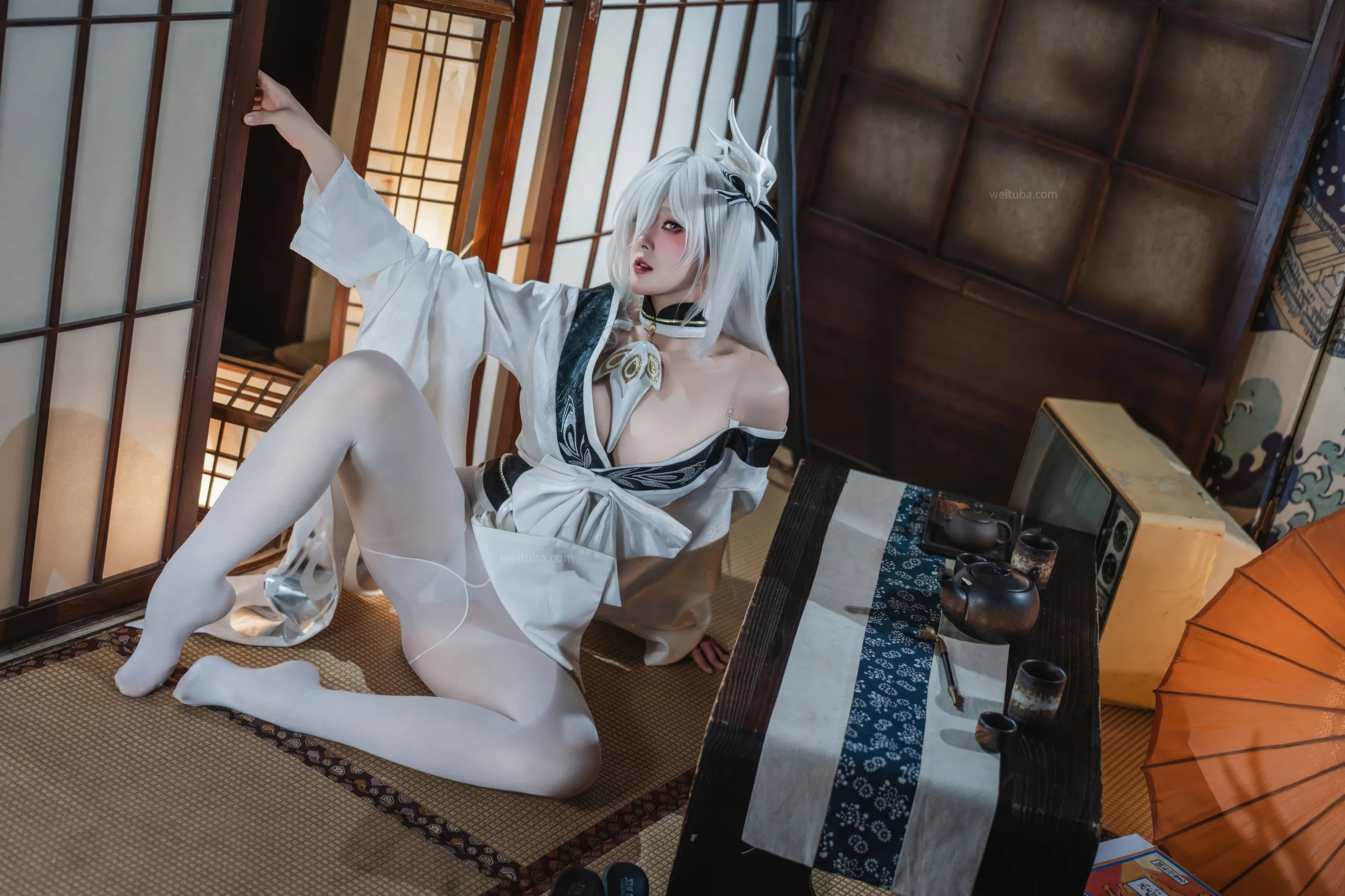 Natsuko夏夏子 碧蓝航线 白凤和服 87P - 第22张写真大图