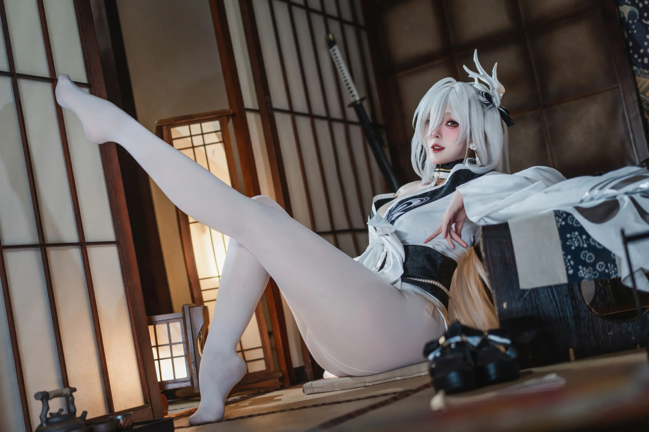 Natsuko夏夏子 碧蓝航线 白凤和服 87P - 第25张写真大图