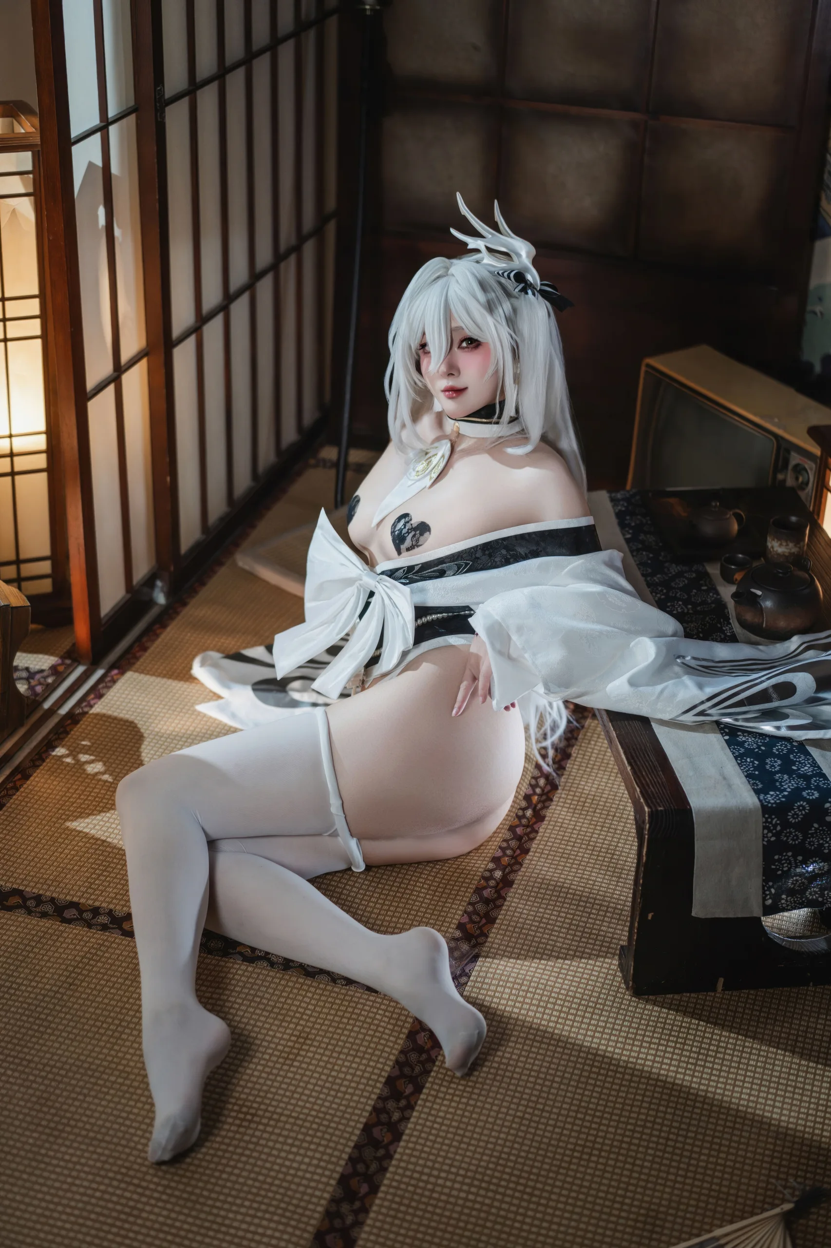 Natsuko夏夏子 碧蓝航线 白凤和服 87P - 第57张写真大图