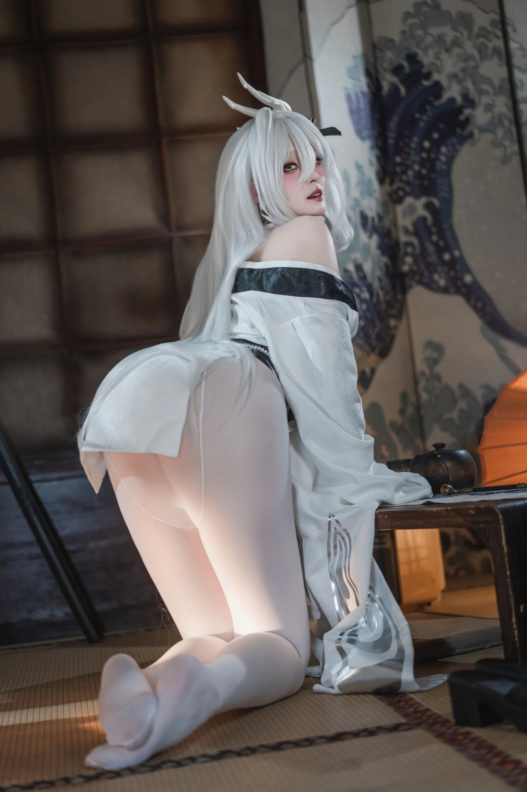 Natsuko夏夏子 碧蓝航线 白凤和服 87P - 第6张写真大图
