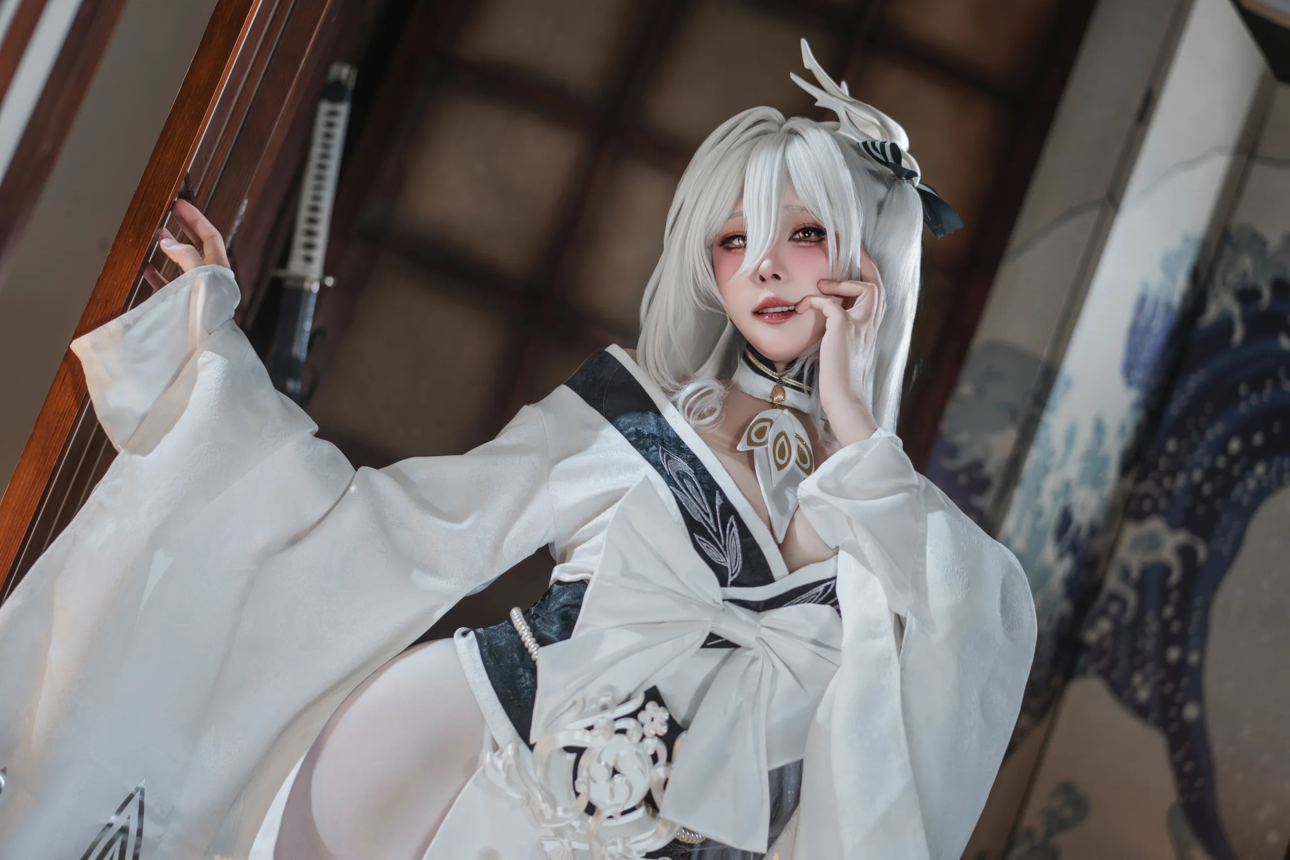 Natsuko夏夏子 碧蓝航线 白凤和服 87P - 第77张写真大图