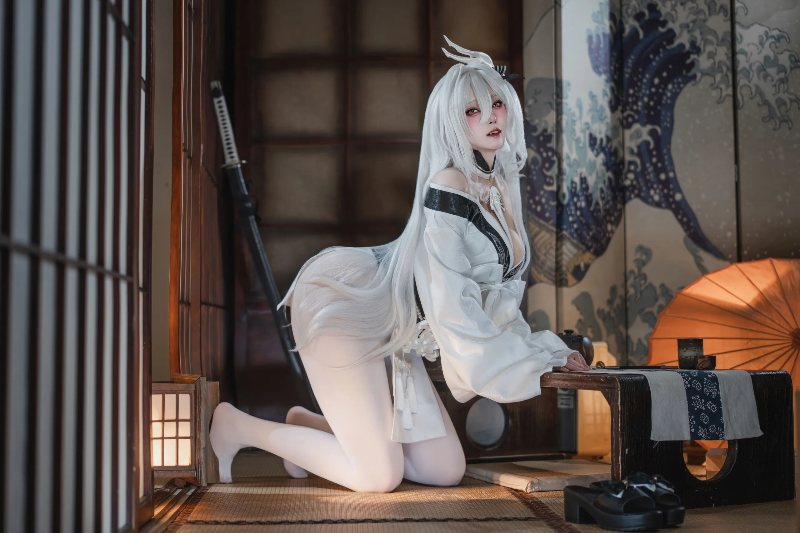 Natsuko夏夏子 碧蓝航线 白凤和服 87P - 第87张写真大图