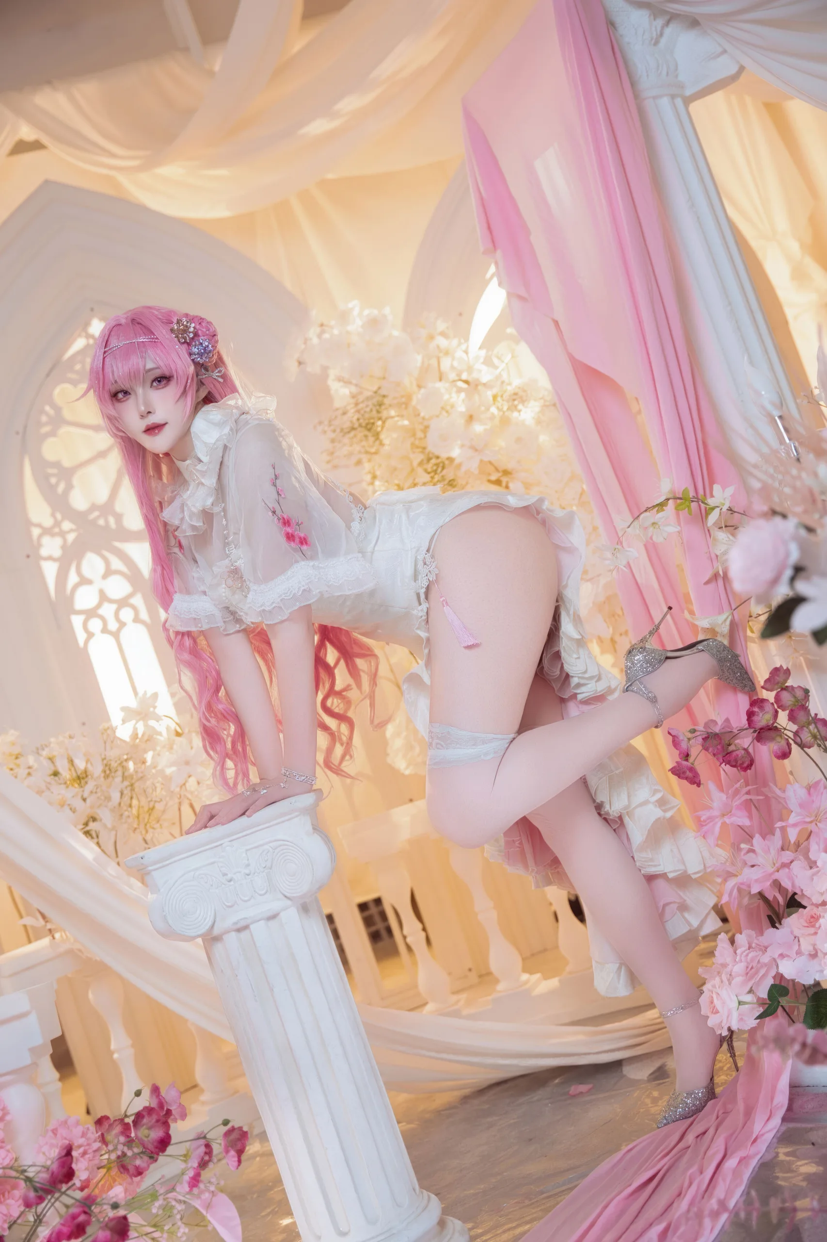 Natsuko夏夏子 NIKKE 胜利女神 桃乐丝旗袍 78P - 第45张写真大图