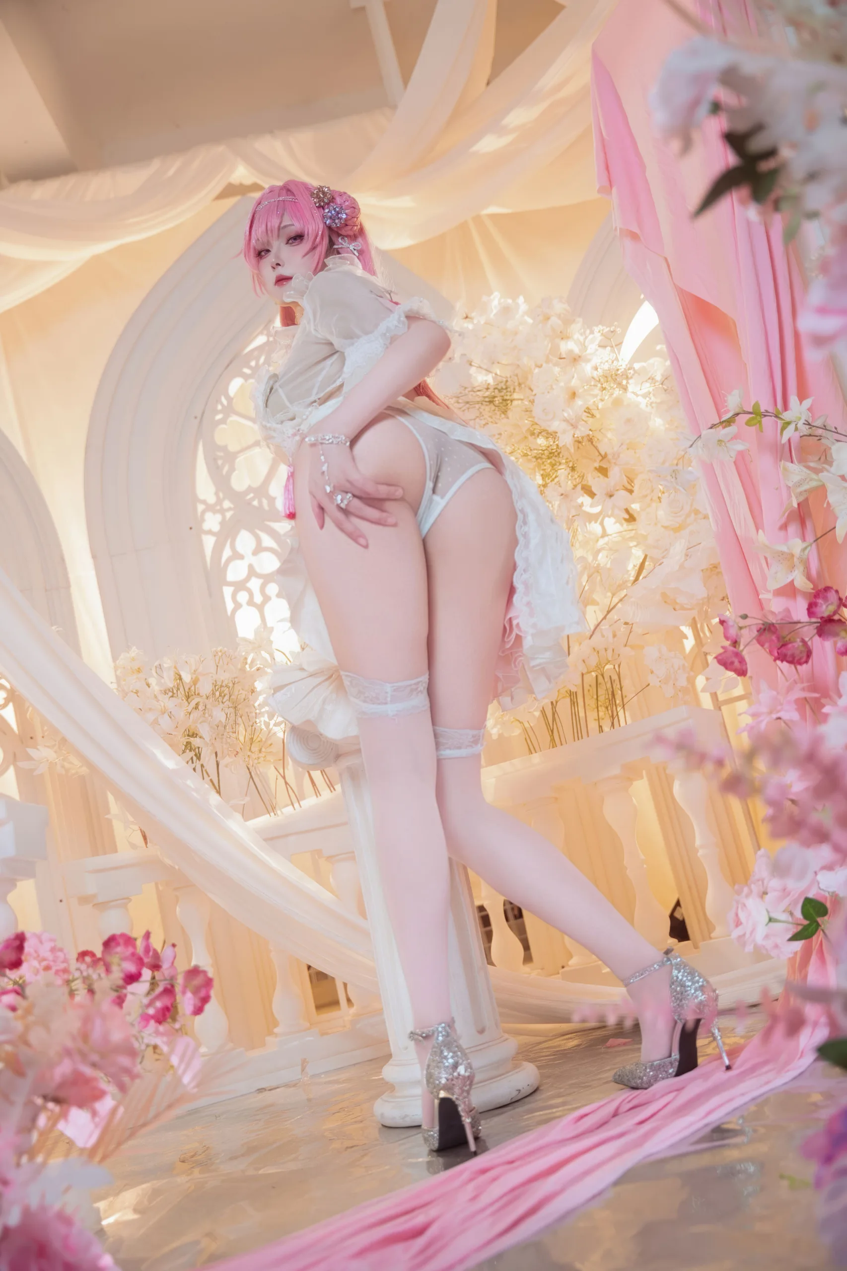 Natsuko夏夏子 NIKKE 胜利女神 桃乐丝旗袍 78P - 第5张写真大图