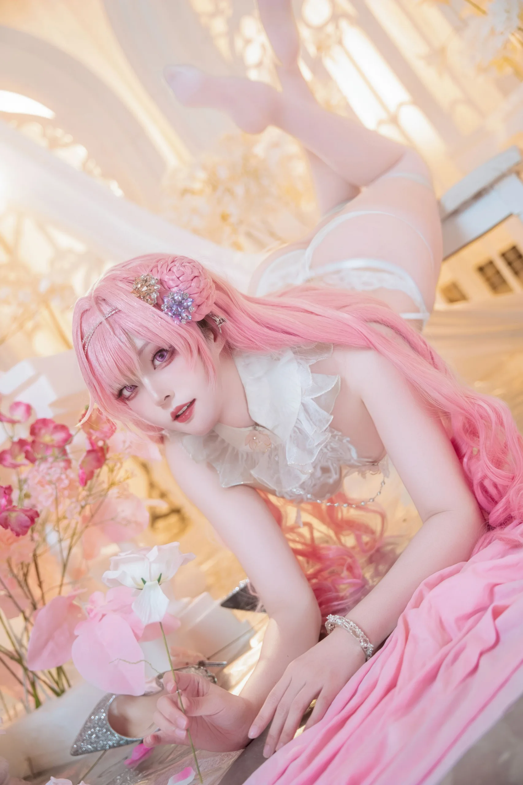 Natsuko夏夏子 NIKKE 胜利女神 桃乐丝旗袍 78P - 第73张写真大图