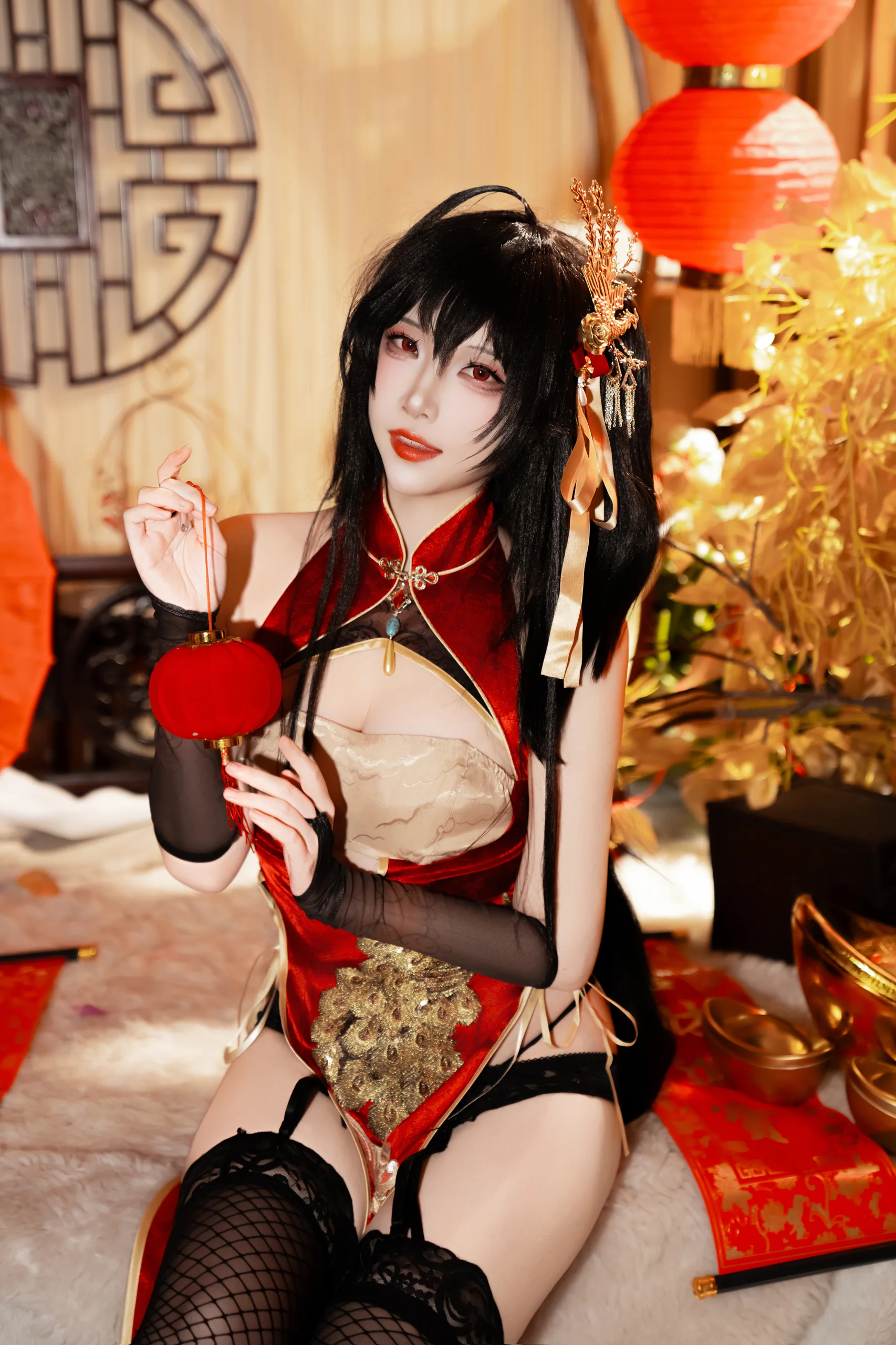 二佐Nisa 碧蓝航线 大凤旗袍 38P - 第34张写真大图