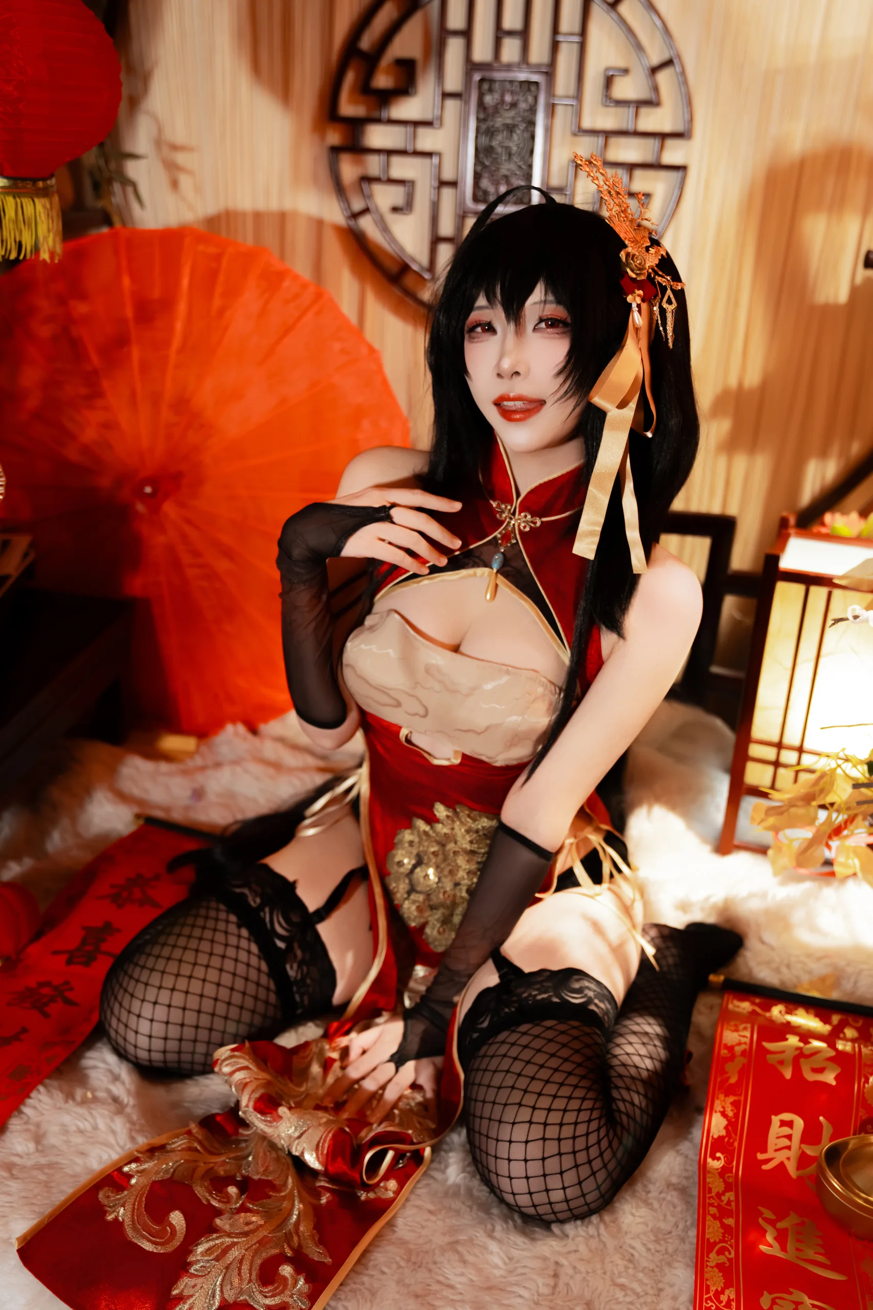 二佐Nisa 碧蓝航线 大凤旗袍 38P - 第5张写真大图