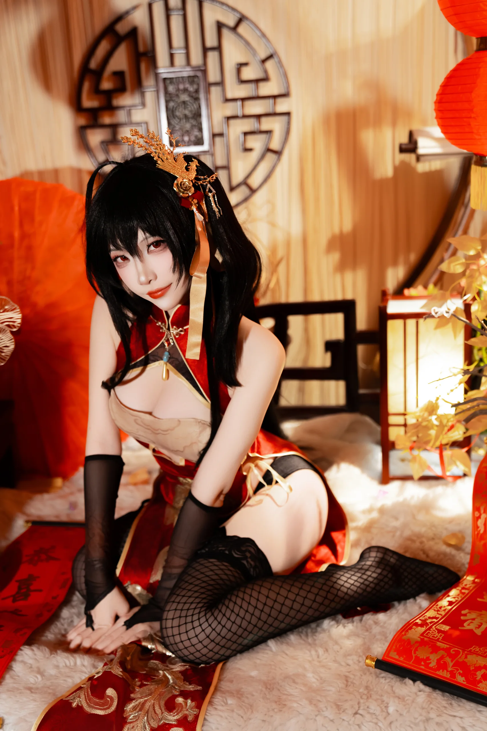 二佐Nisa 碧蓝航线 大凤旗袍 38P - 第8张写真大图