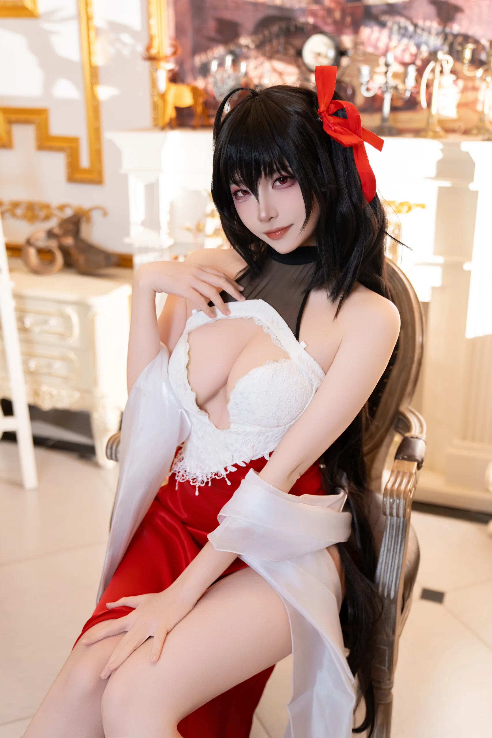 二佐Nisa 碧蓝航线 大凤誓约礼服 37P - 第3张写真大图