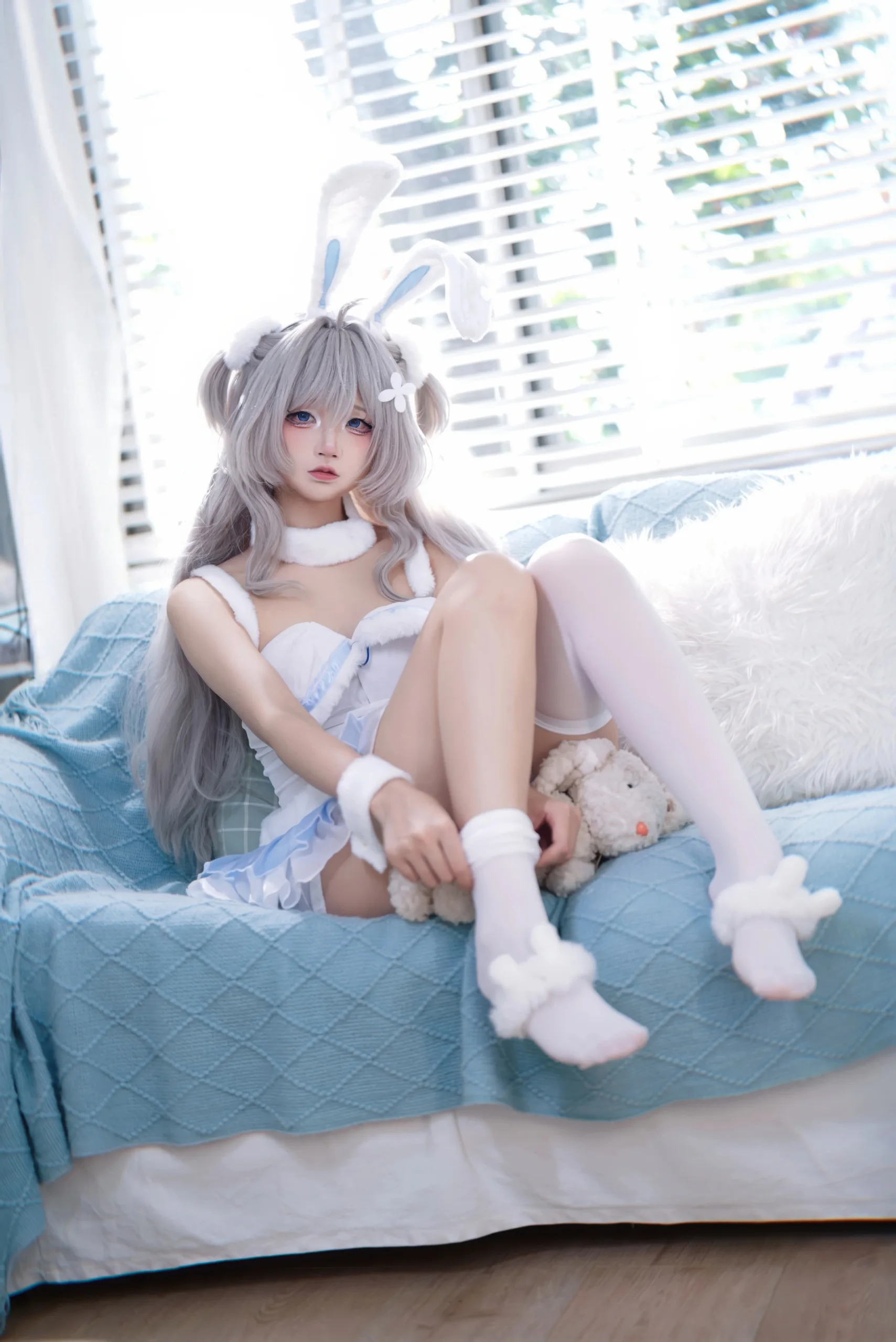 五更百鬼 碧蓝航线 海风菪睡衣兔女郎 15P - 第10张写真大图