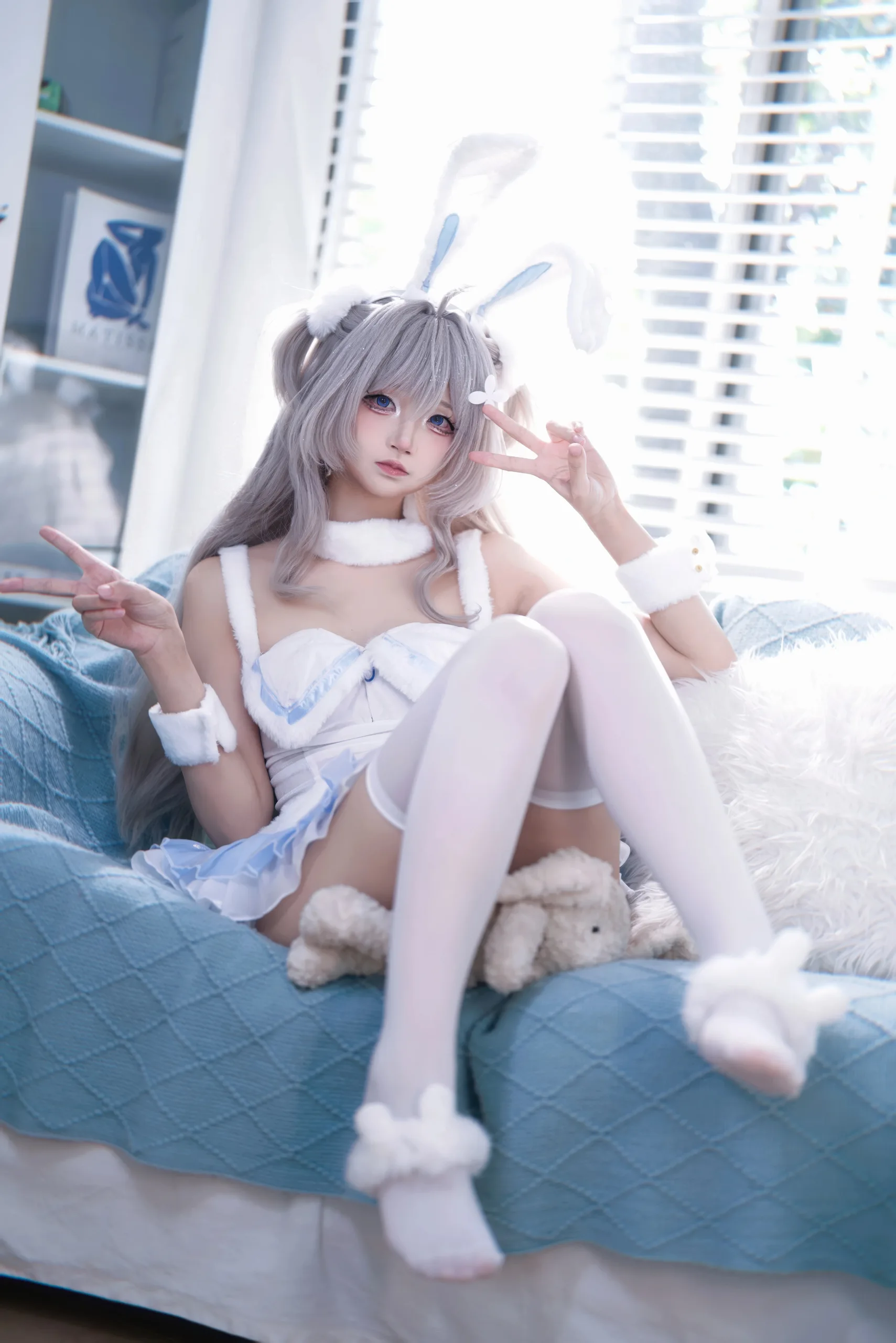 五更百鬼 碧蓝航线 海风菪睡衣兔女郎 15P - 第11张写真大图