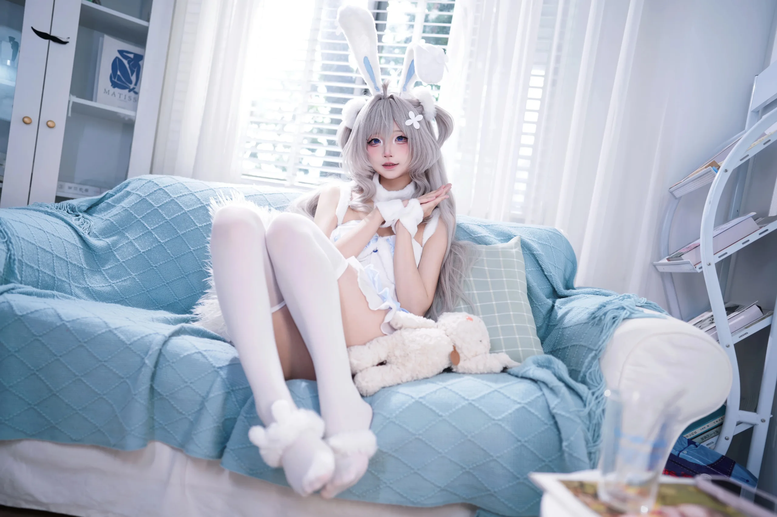 五更百鬼 碧蓝航线 海风菪睡衣兔女郎 15P - 第15张写真大图