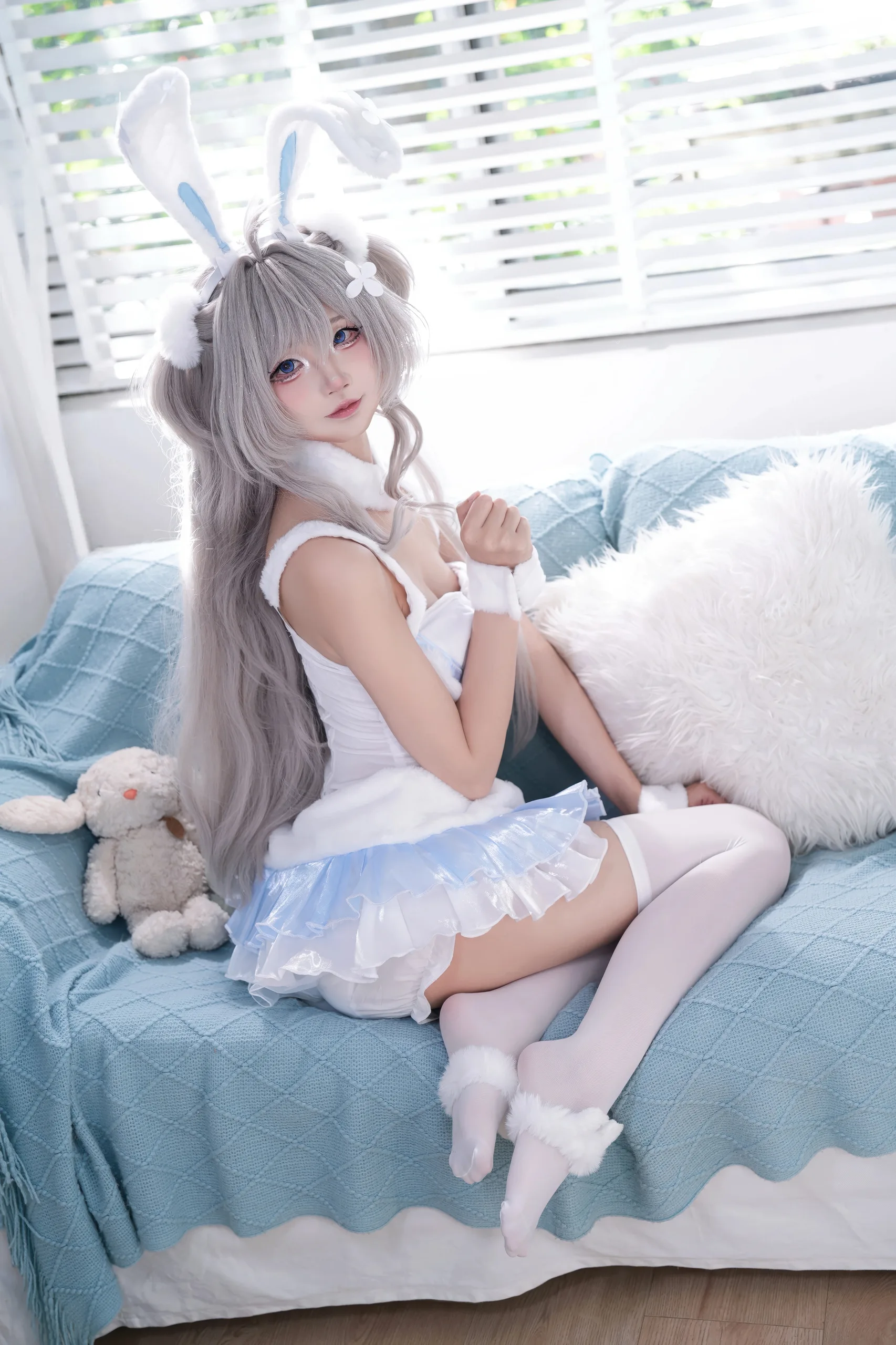 五更百鬼 碧蓝航线 海风菪睡衣兔女郎 15P - 第9张写真大图