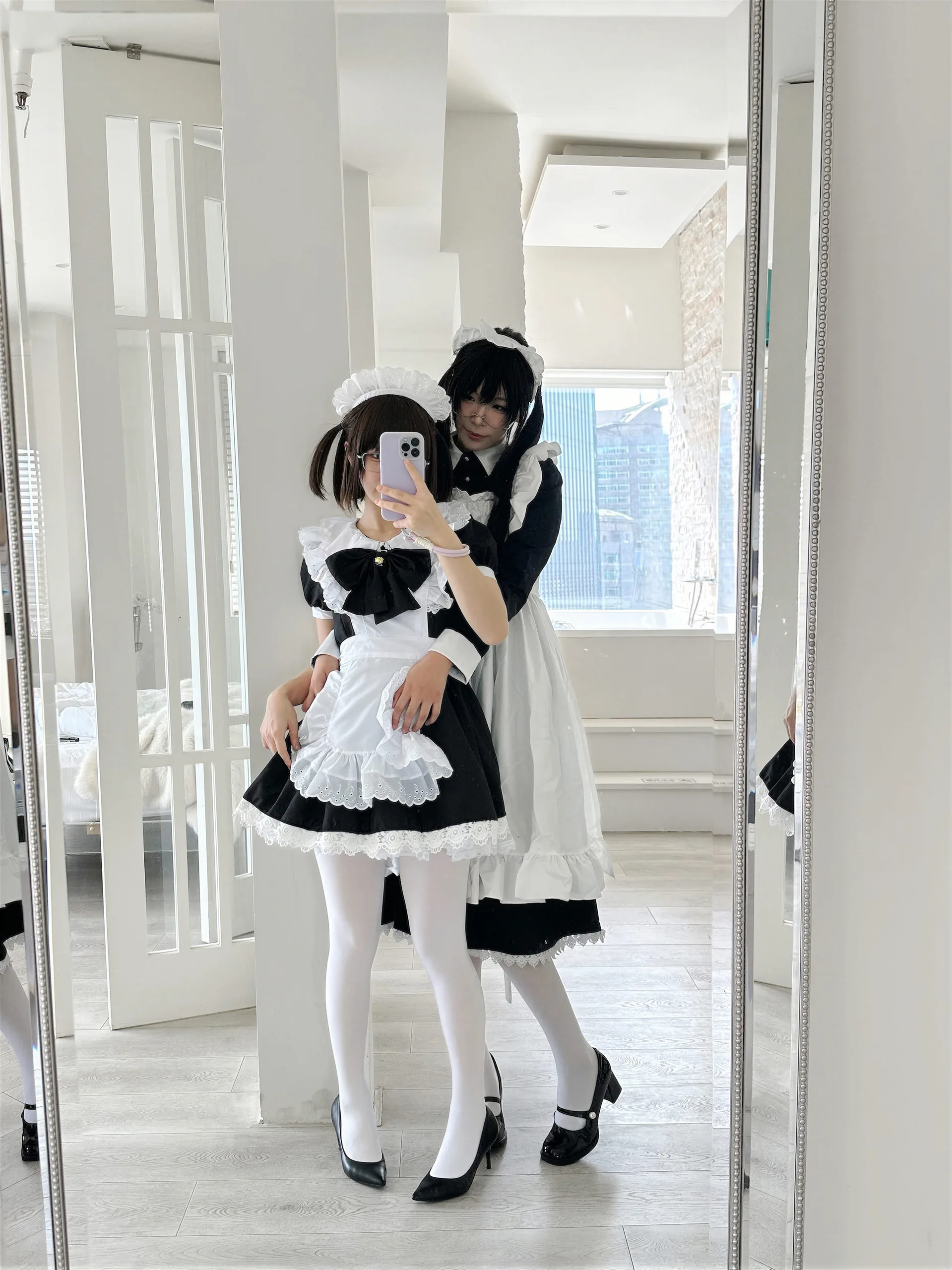十万珍吱伏特&轩萧学姐 双人女仆 110P - 第107张写真大图