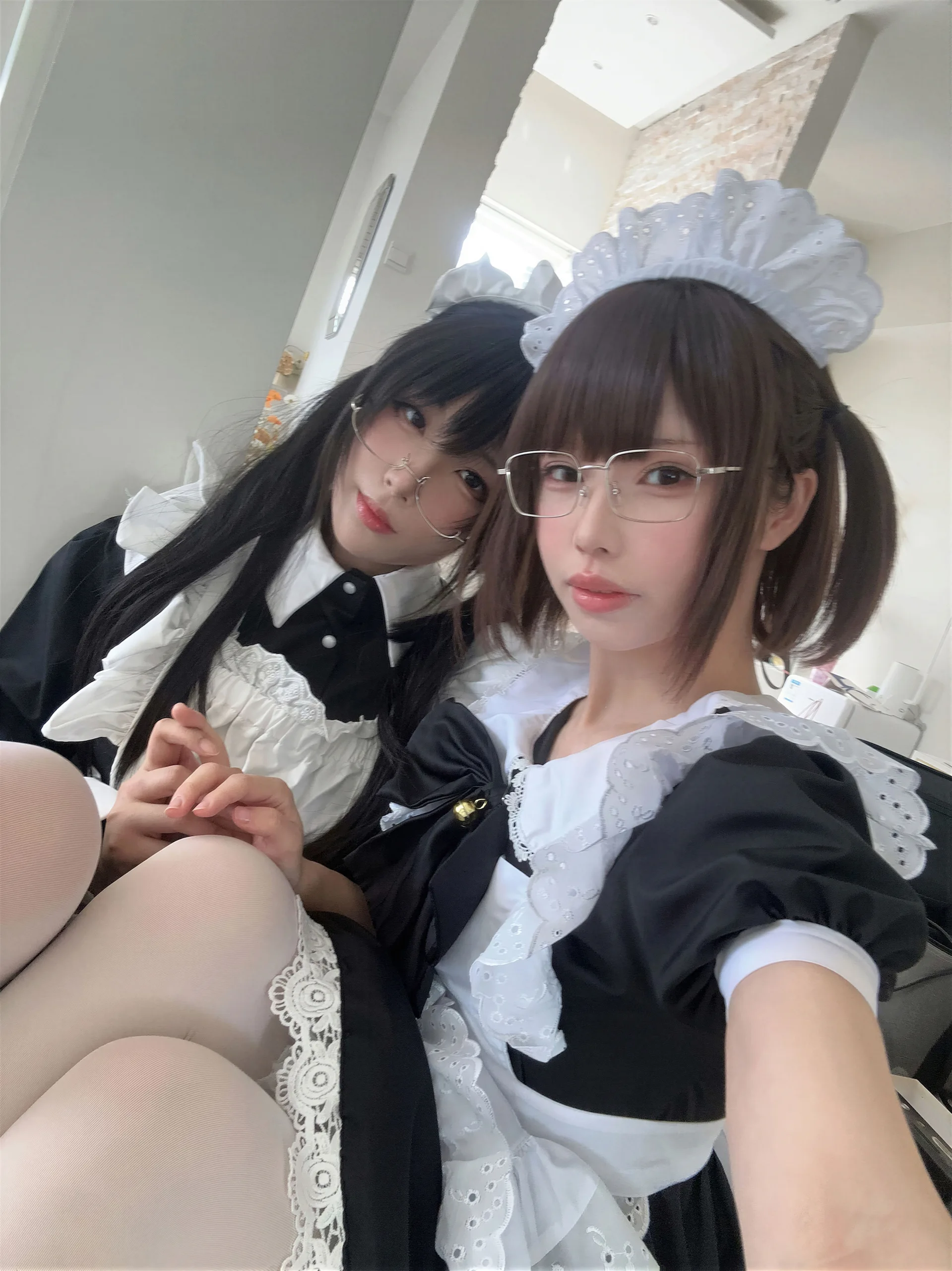 十万珍吱伏特&轩萧学姐 双人女仆 110P - 第12张写真大图