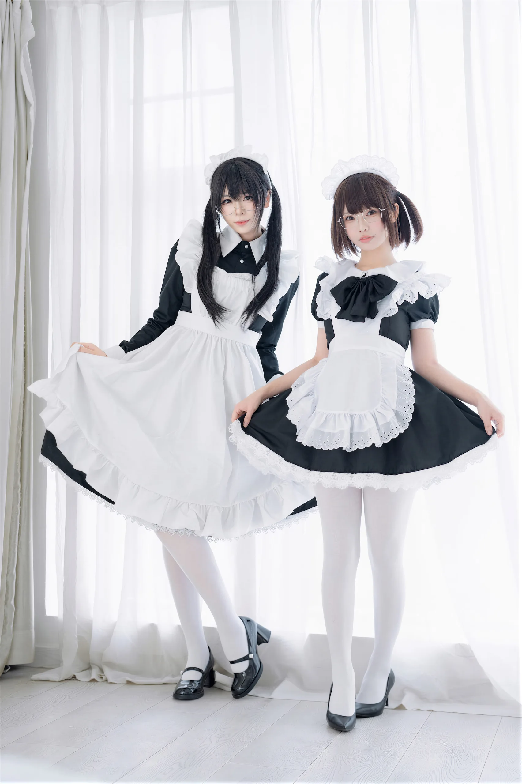 十万珍吱伏特&轩萧学姐 双人女仆 110P - 第15张写真大图