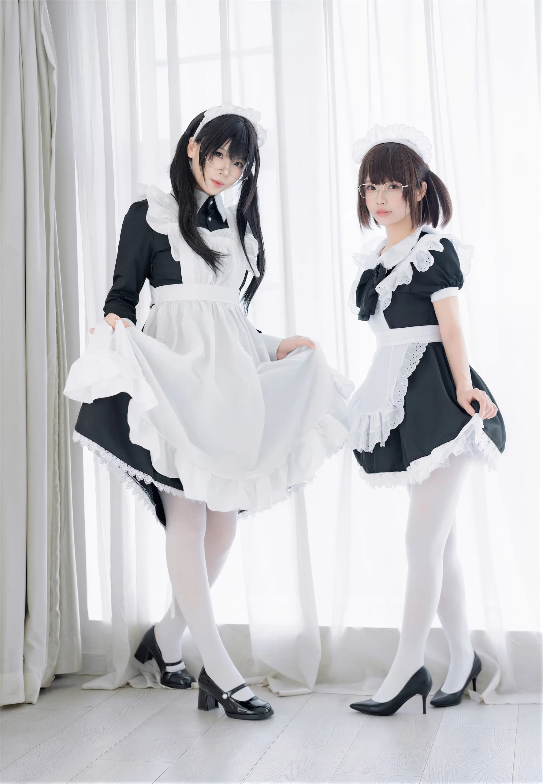 十万珍吱伏特&轩萧学姐 双人女仆 110P - 第16张写真大图