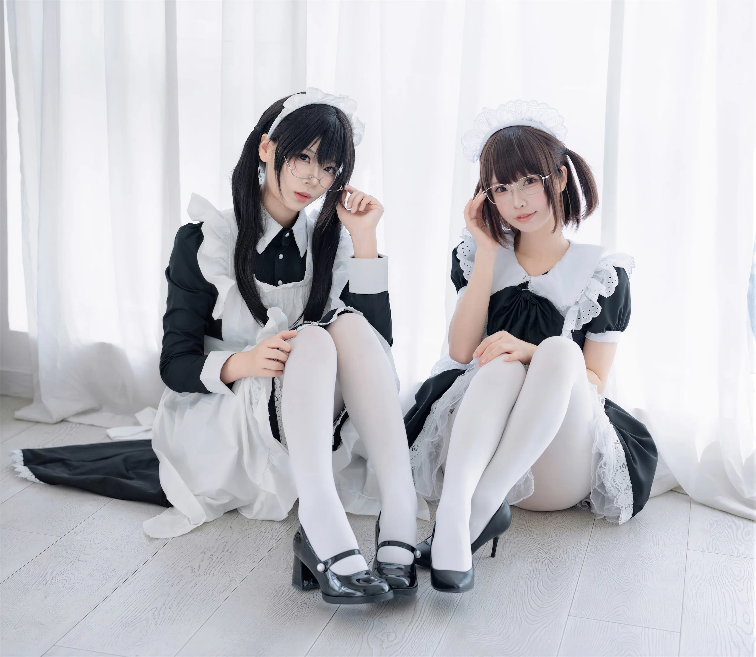 十万珍吱伏特&轩萧学姐 双人女仆 110P - 第20张写真大图