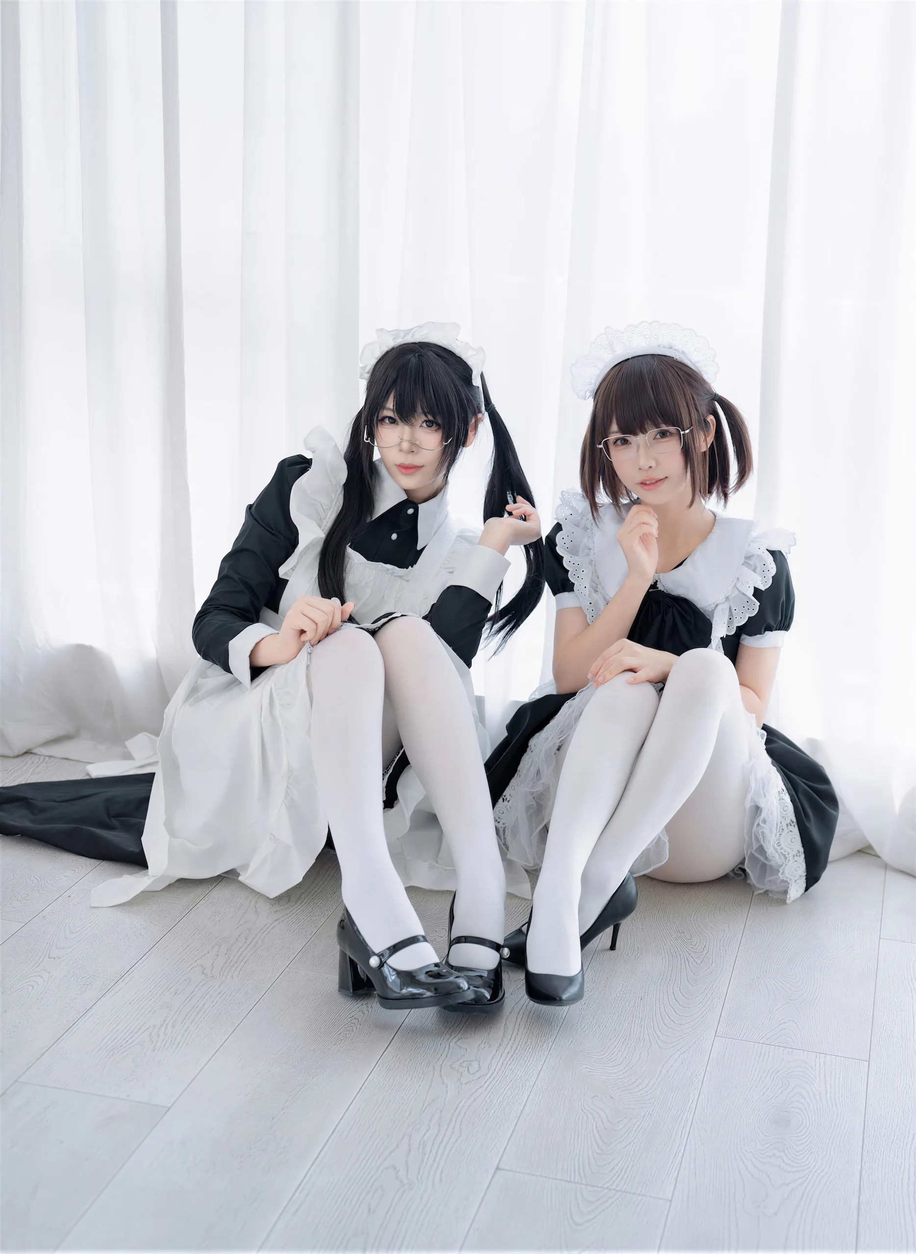 十万珍吱伏特&轩萧学姐 双人女仆 110P - 第21张写真大图