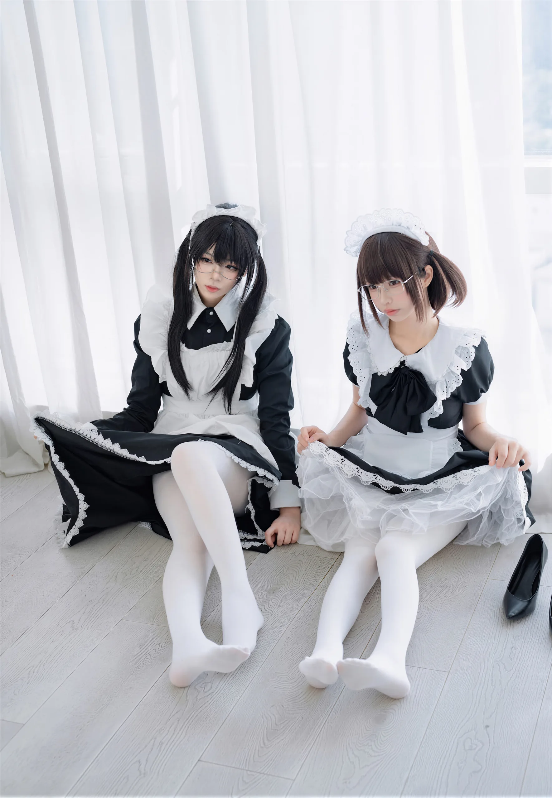 十万珍吱伏特&轩萧学姐 双人女仆 110P - 第39张写真大图