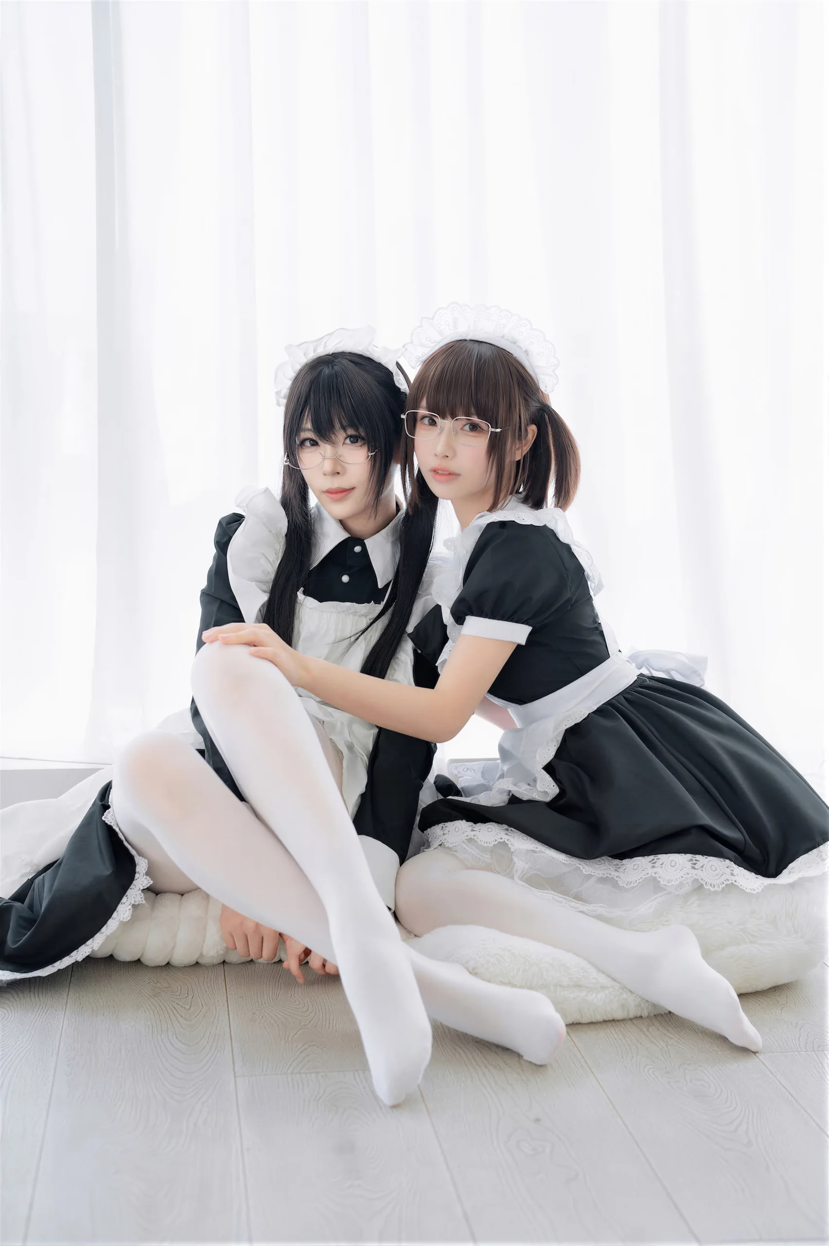 十万珍吱伏特&轩萧学姐 双人女仆 110P - 第40张写真大图