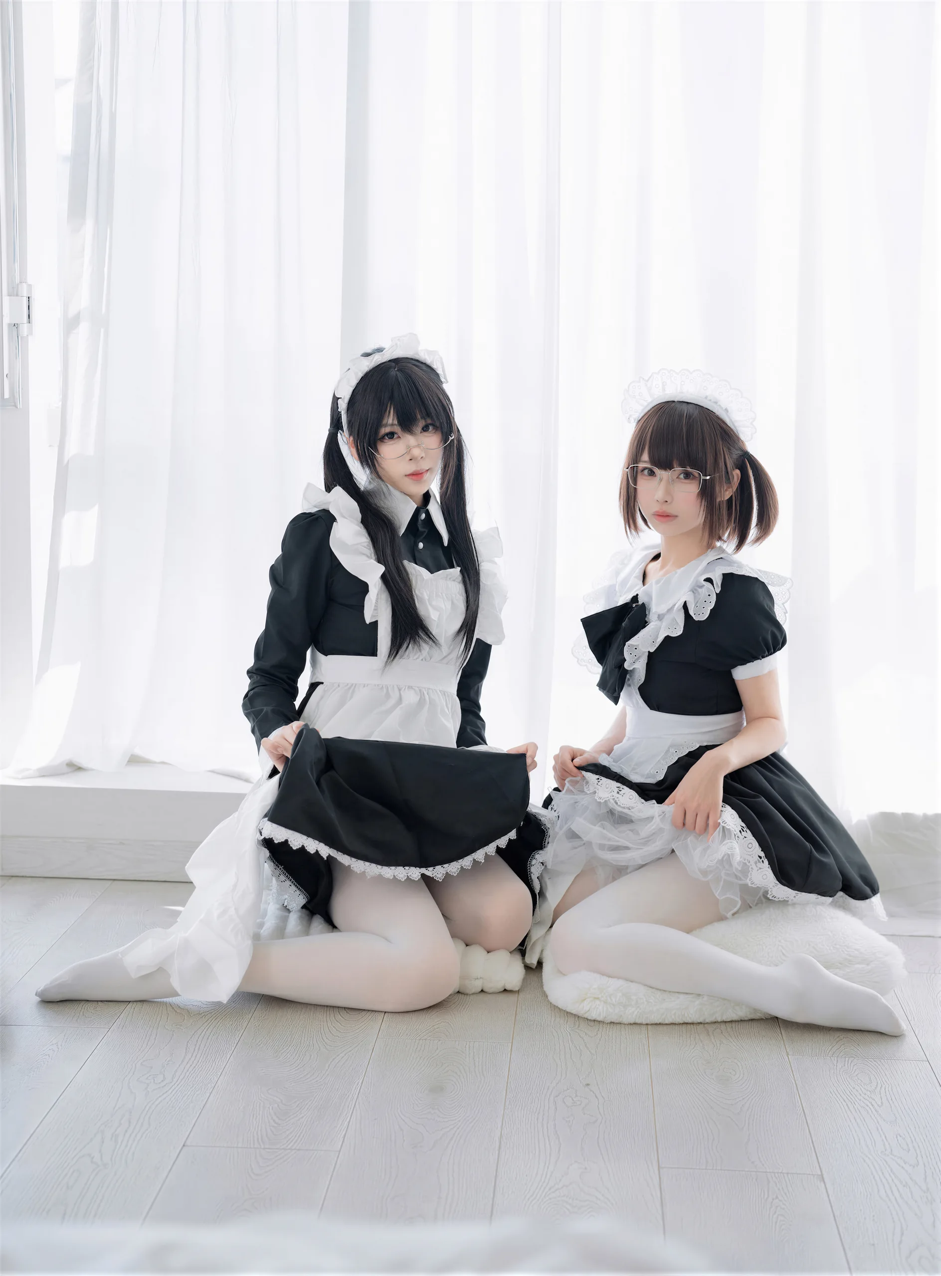 十万珍吱伏特&轩萧学姐 双人女仆 110P - 第41张写真大图