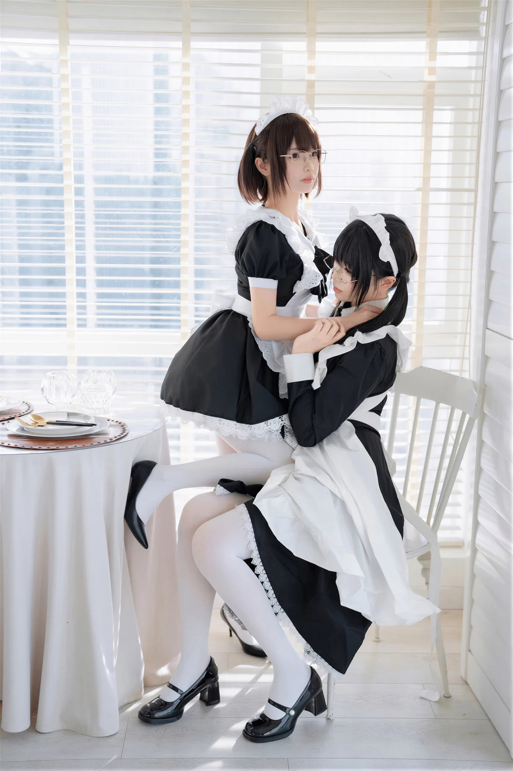 十万珍吱伏特&轩萧学姐 双人女仆 110P - 第48张写真大图
