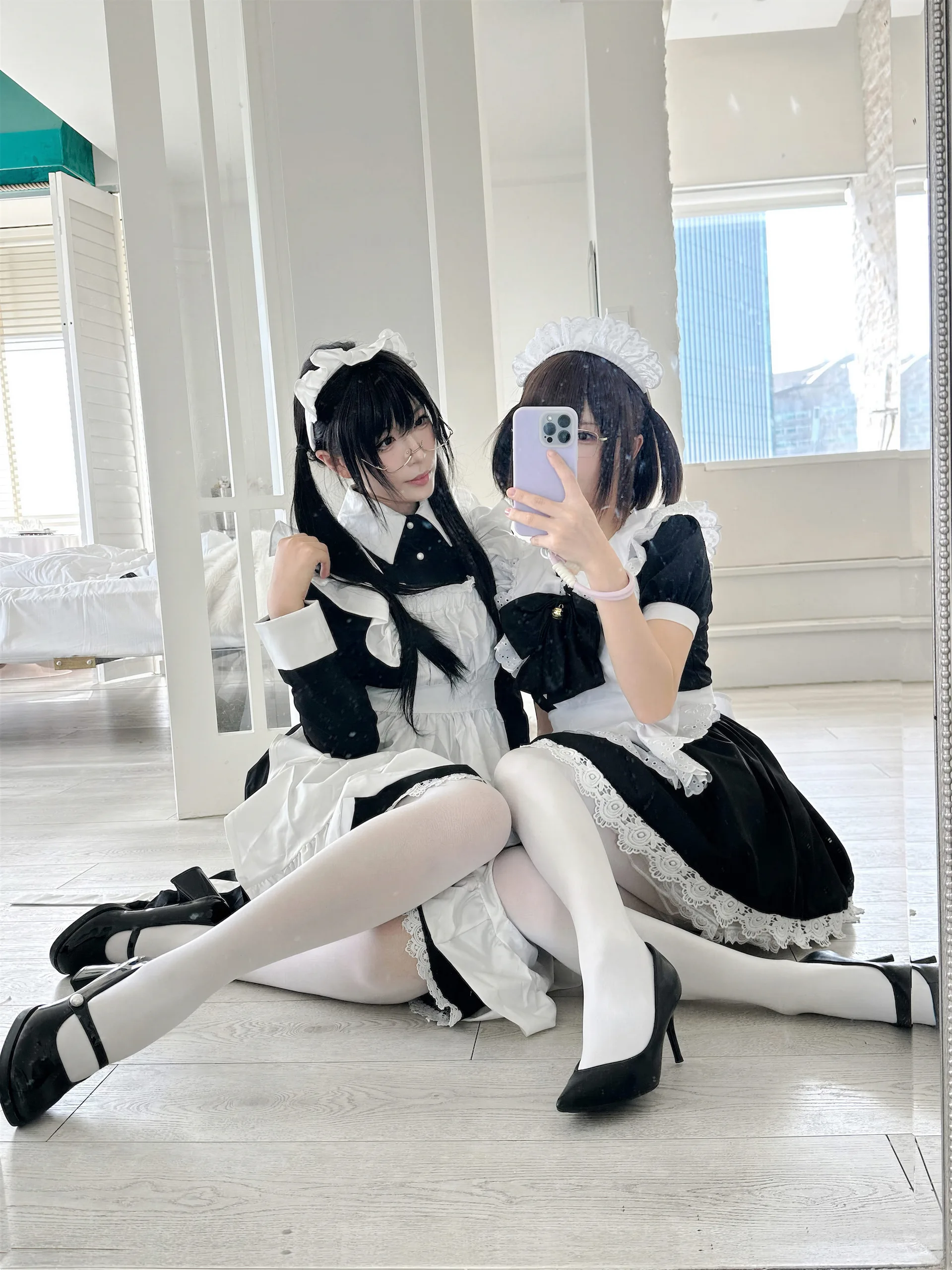 十万珍吱伏特&轩萧学姐 双人女仆 110P - 第5张写真大图