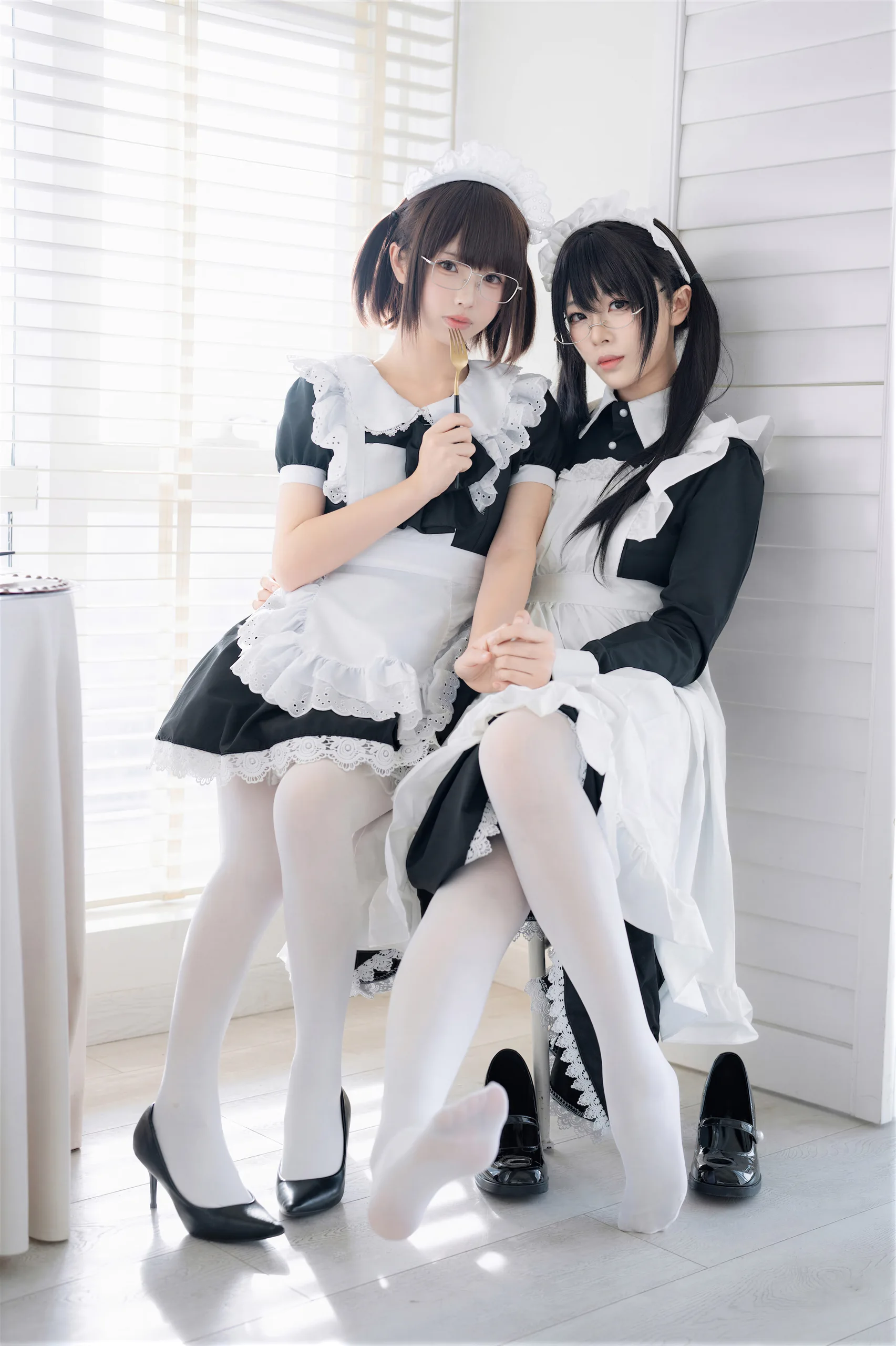 十万珍吱伏特&轩萧学姐 双人女仆 110P - 第52张写真大图