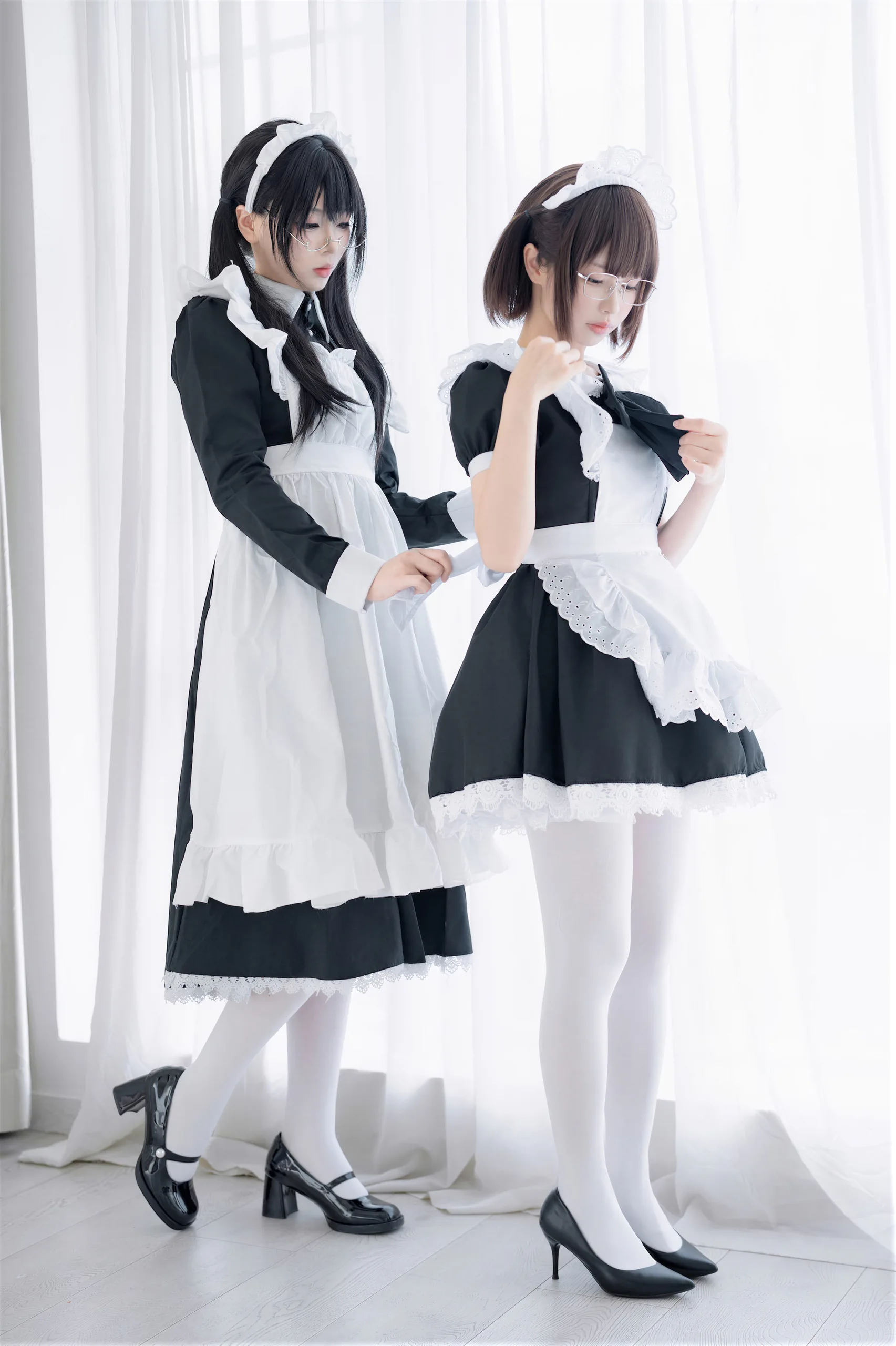十万珍吱伏特&轩萧学姐 双人女仆 110P - 第56张写真大图