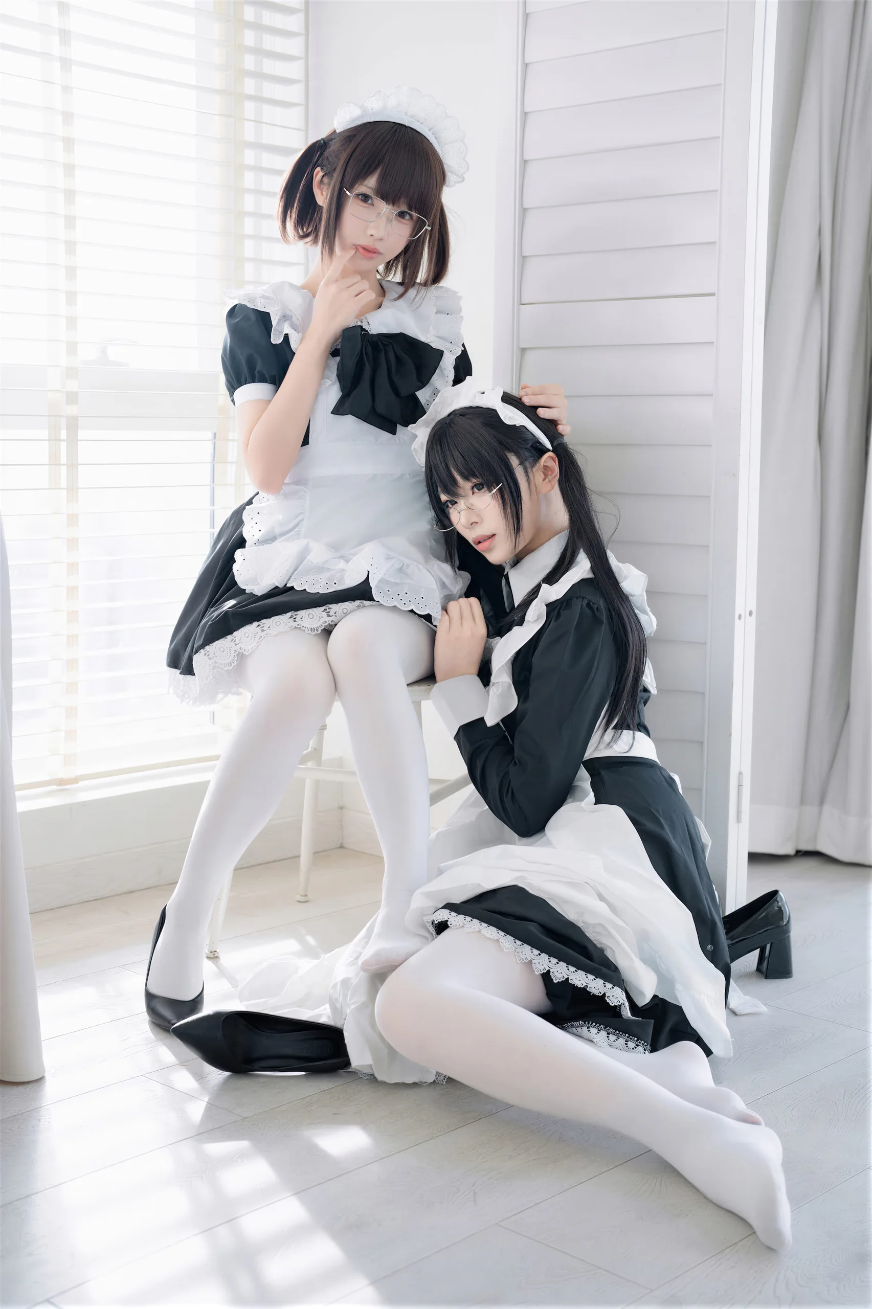 十万珍吱伏特&轩萧学姐 双人女仆 110P - 第59张写真大图