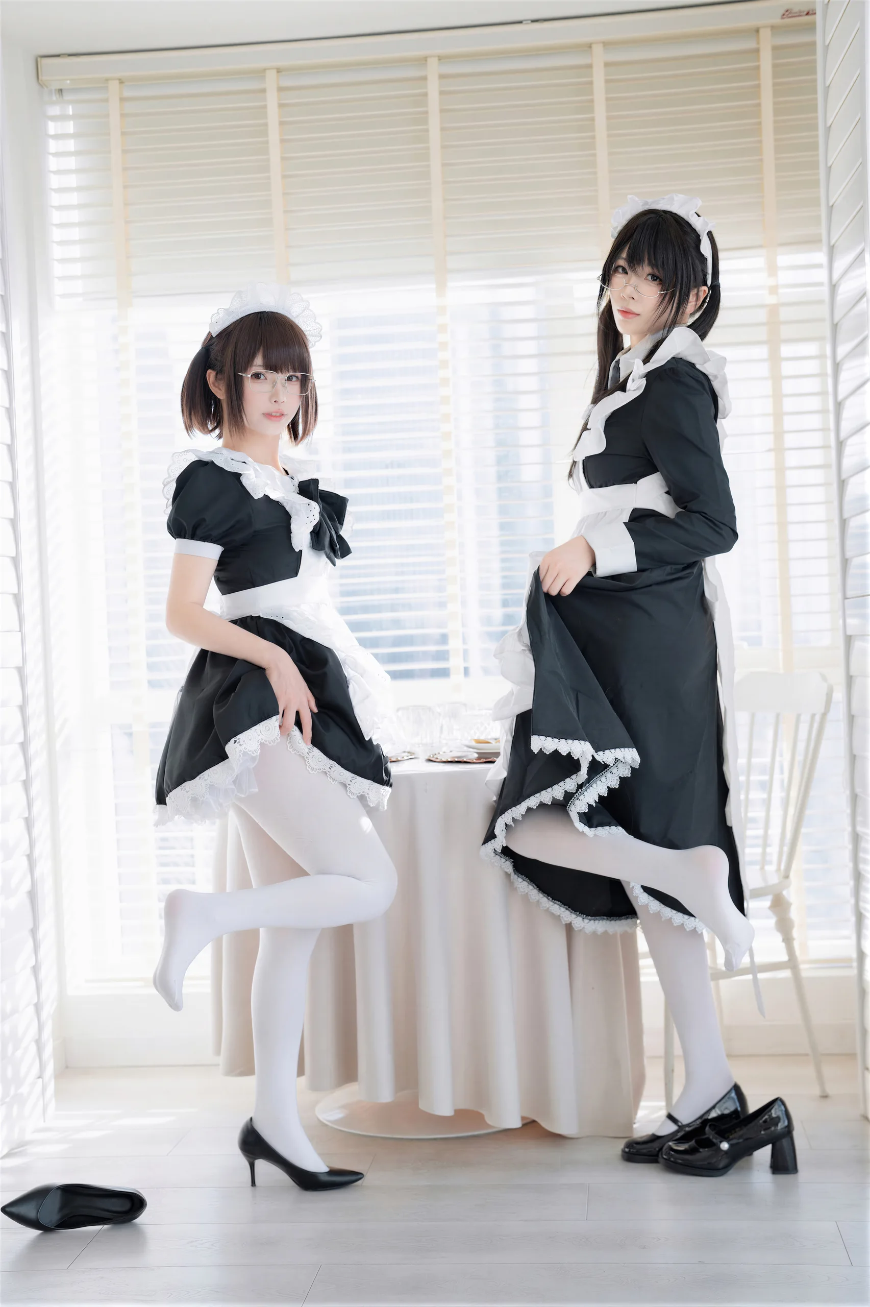 十万珍吱伏特&轩萧学姐 双人女仆 110P - 第62张写真大图