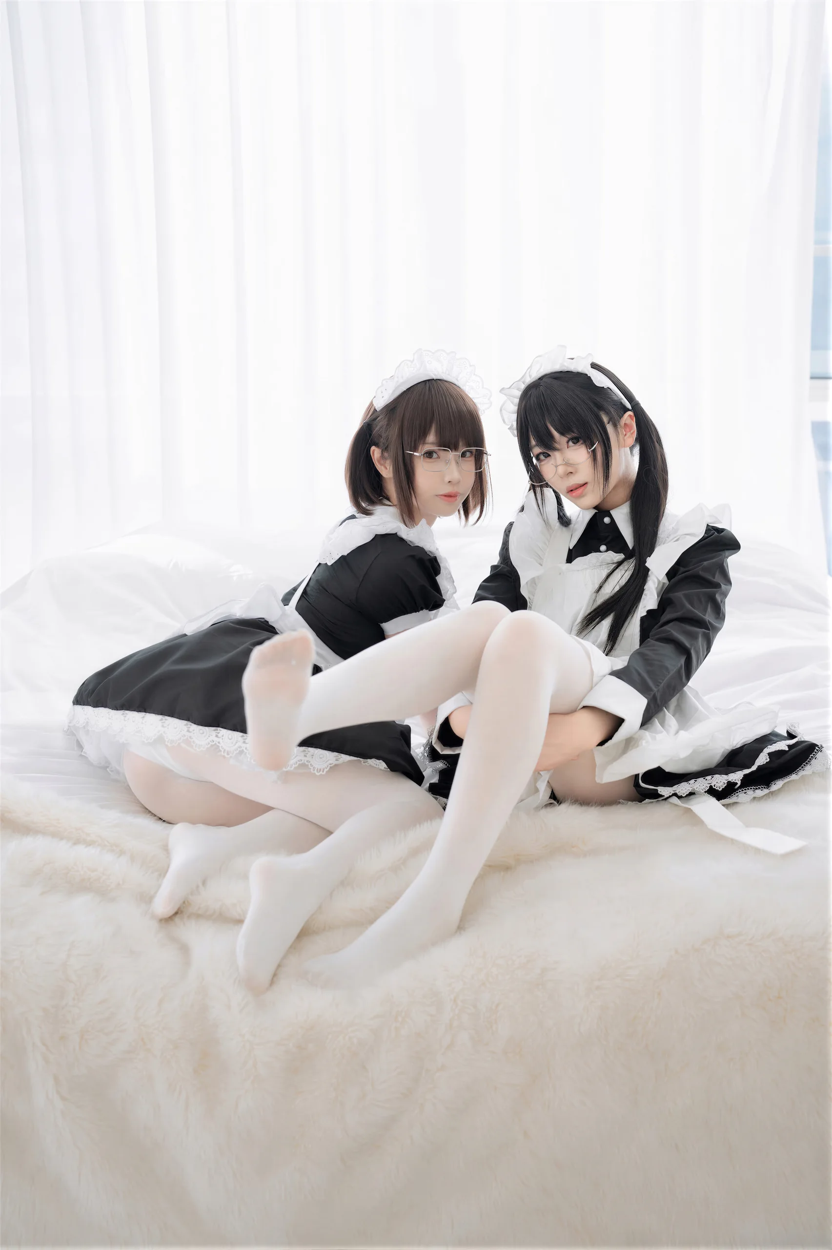 十万珍吱伏特&轩萧学姐 双人女仆 110P - 第71张写真大图