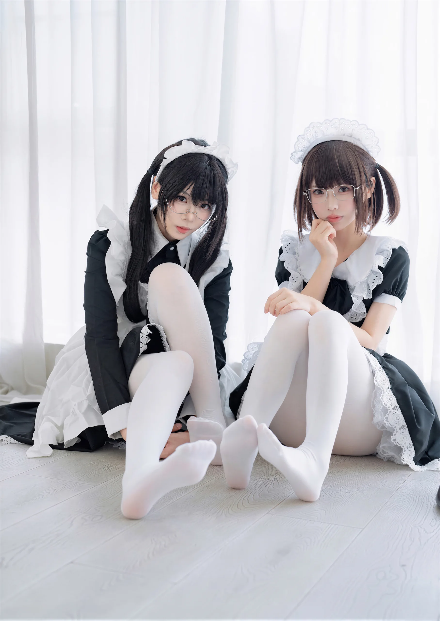 十万珍吱伏特&轩萧学姐 双人女仆 110P - 第81张写真大图