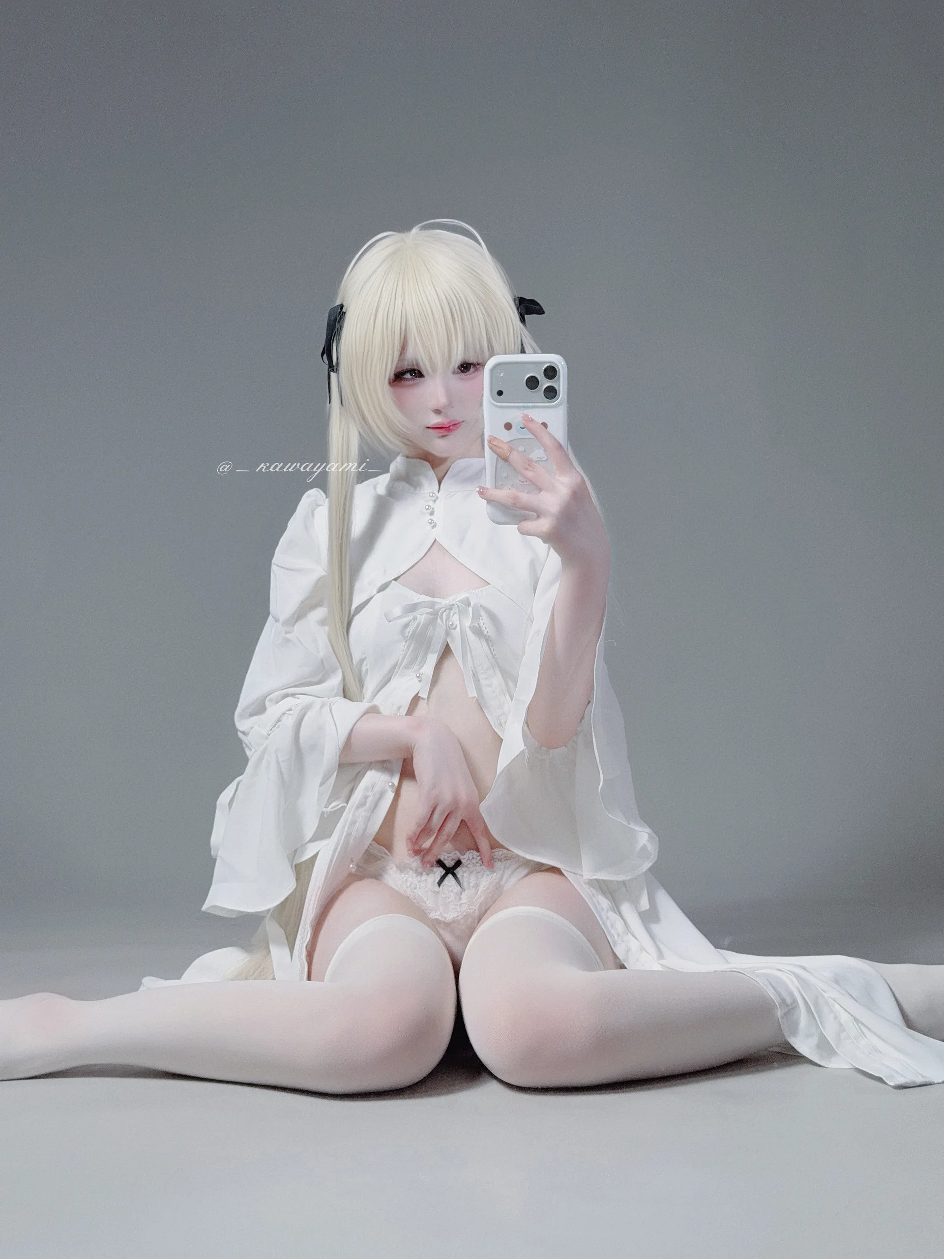 幼爱Youmeko NO 040 缘之空 春日野穹白裙 - 第31张写真大图