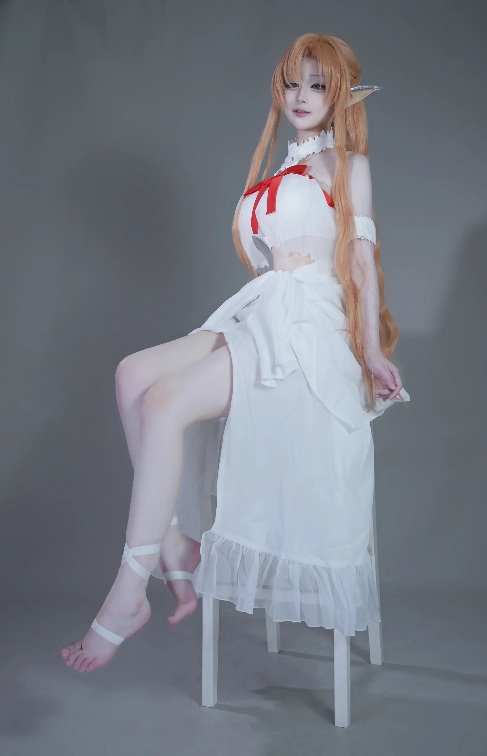 幼爱Youmeko 刀剑神域 亚丝娜·精灵囚服 - 第3张写真大图