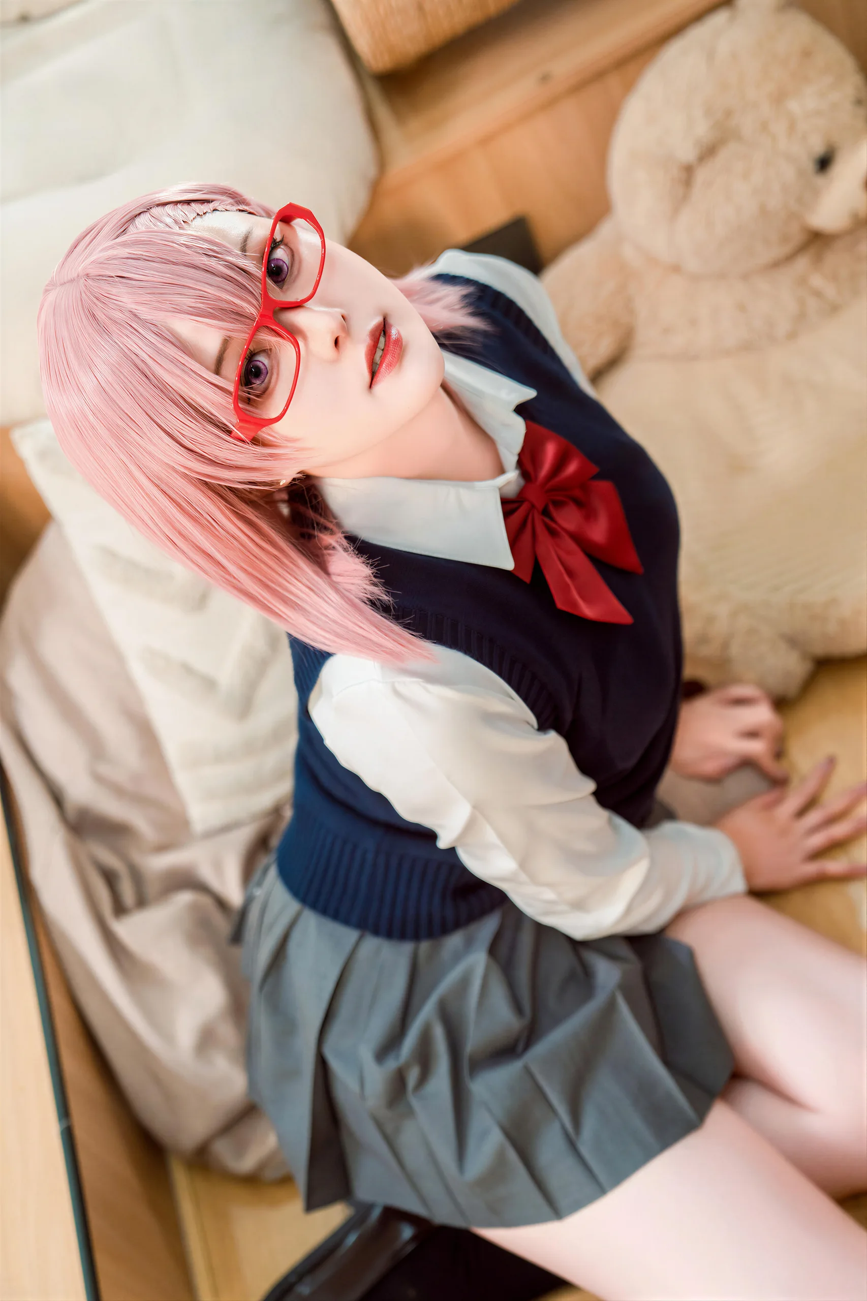 Natsuko夏夏子 2 5次元的诱惑 天乃莉莉纱校服25P 104 1M - 第11张写真大图