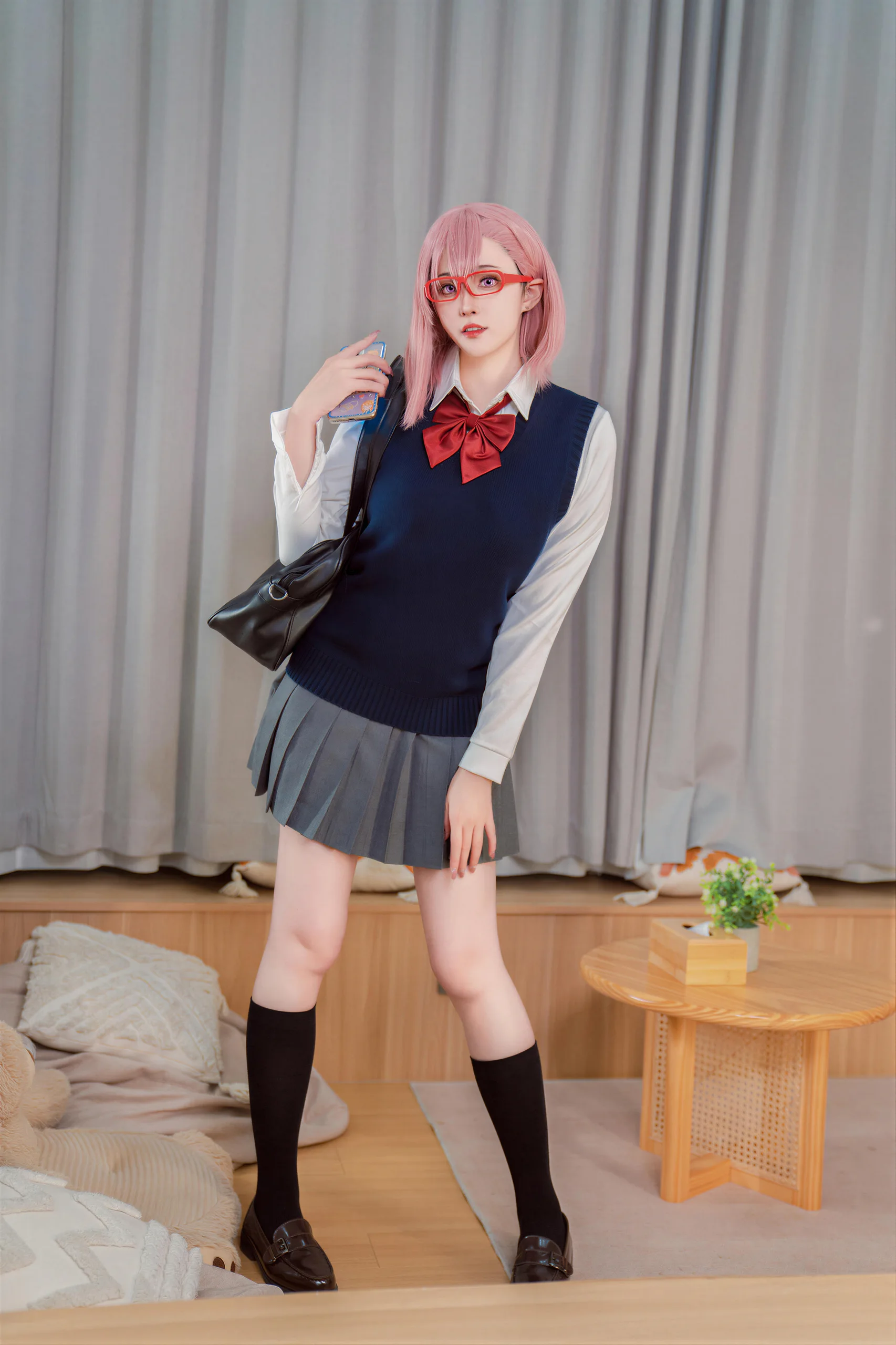 Natsuko夏夏子 2 5次元的诱惑 天乃莉莉纱校服25P 104 1M - 第19张写真大图